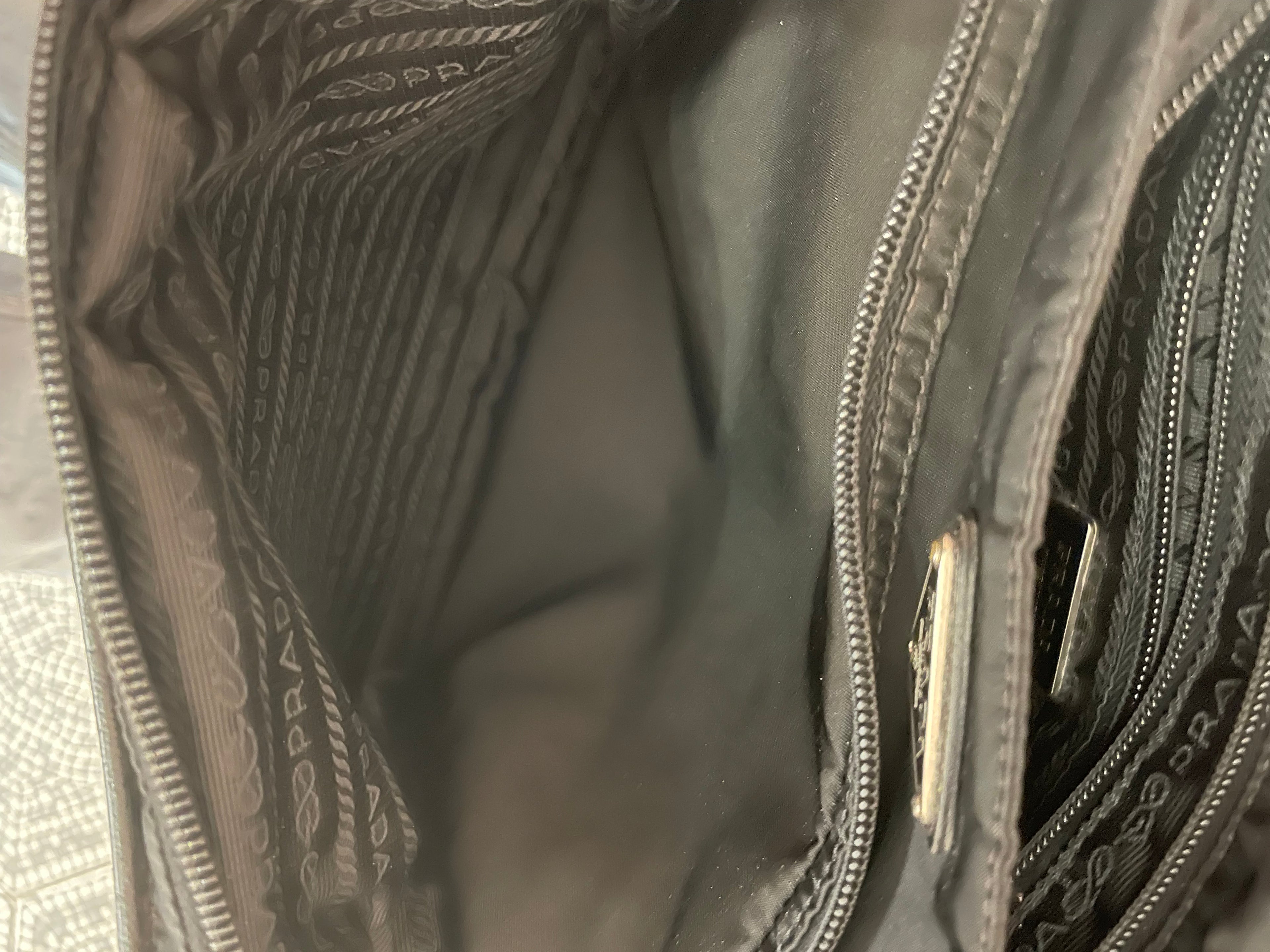 Borsa Tracolla Prada uomo tela nylon nera