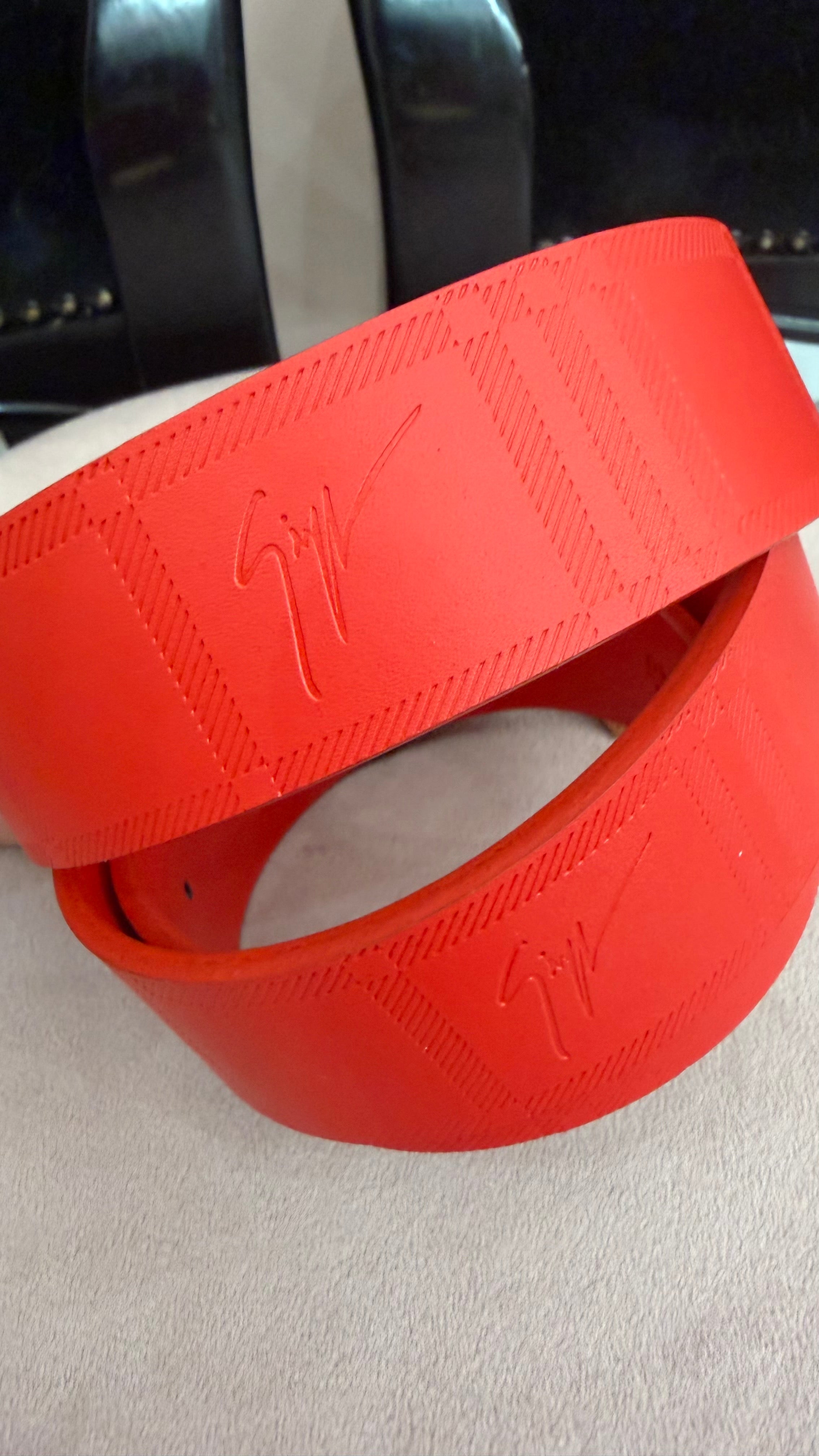 Cintura Giuseppe Zanotti rossa