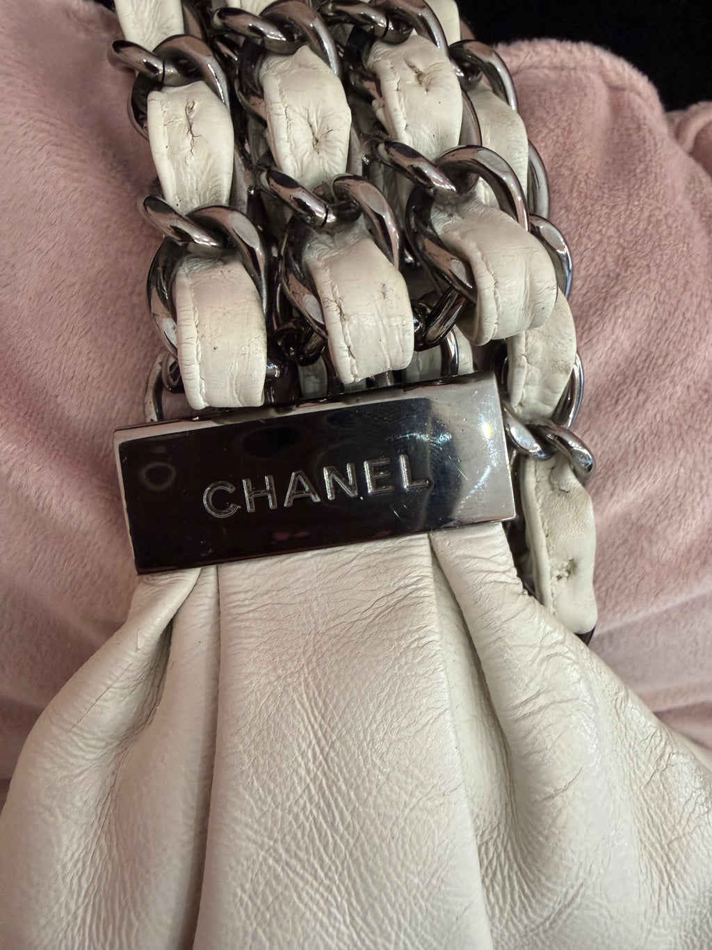 Borsa Chanel sac shopper bianca