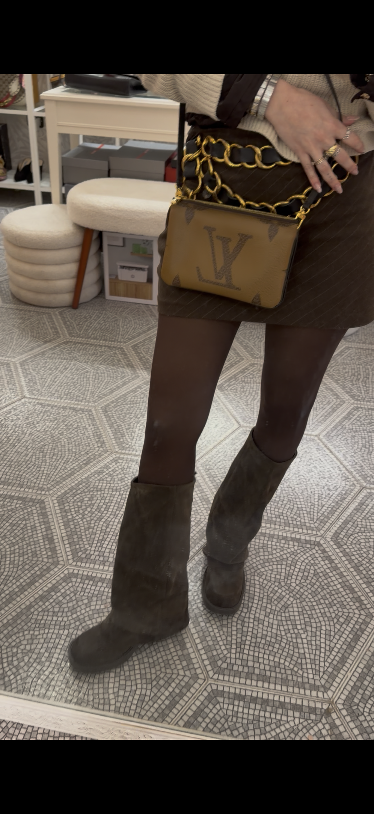 Borsa Louis Vuitton pochette reverse