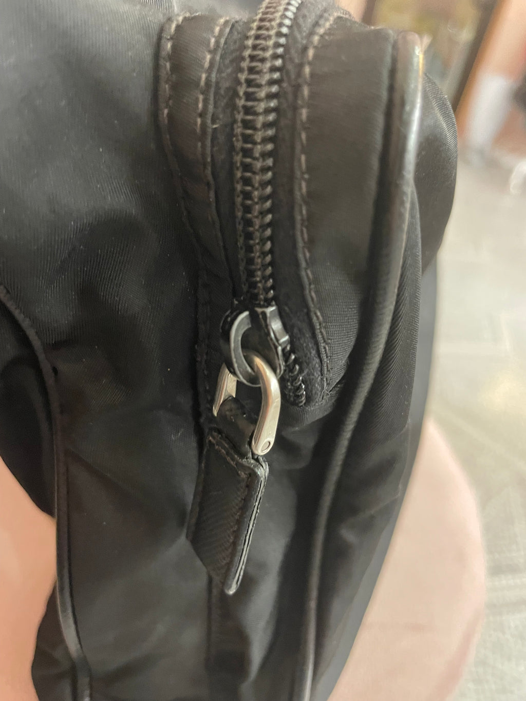 Borsa Tracolla Prada uomo tela nylon nera