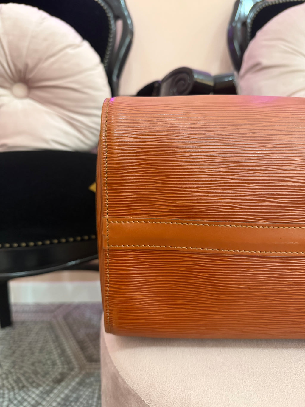 Borsa Louis Vuitton Speedy 30 pelle epi marrone