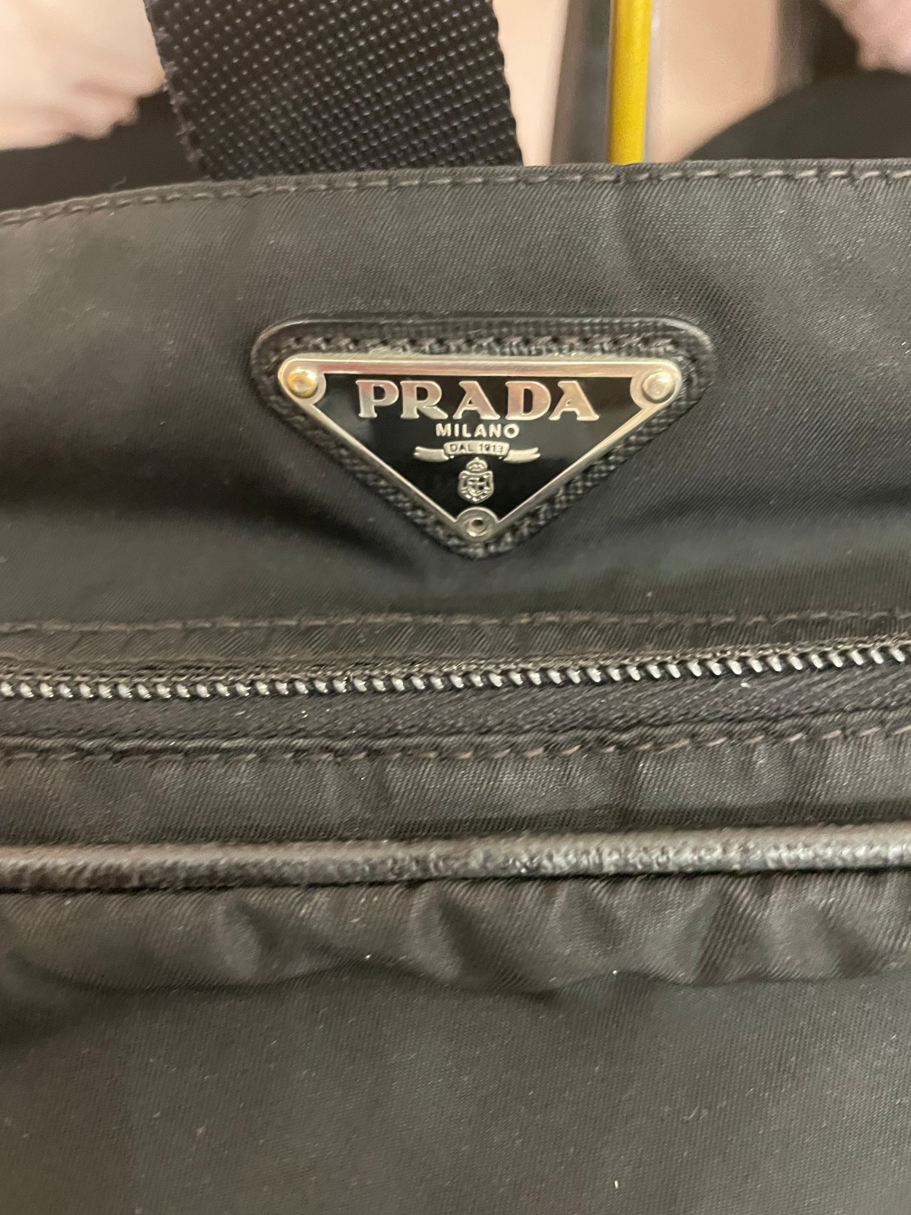 Borsa Tracolla Prada uomo tela nylon nera