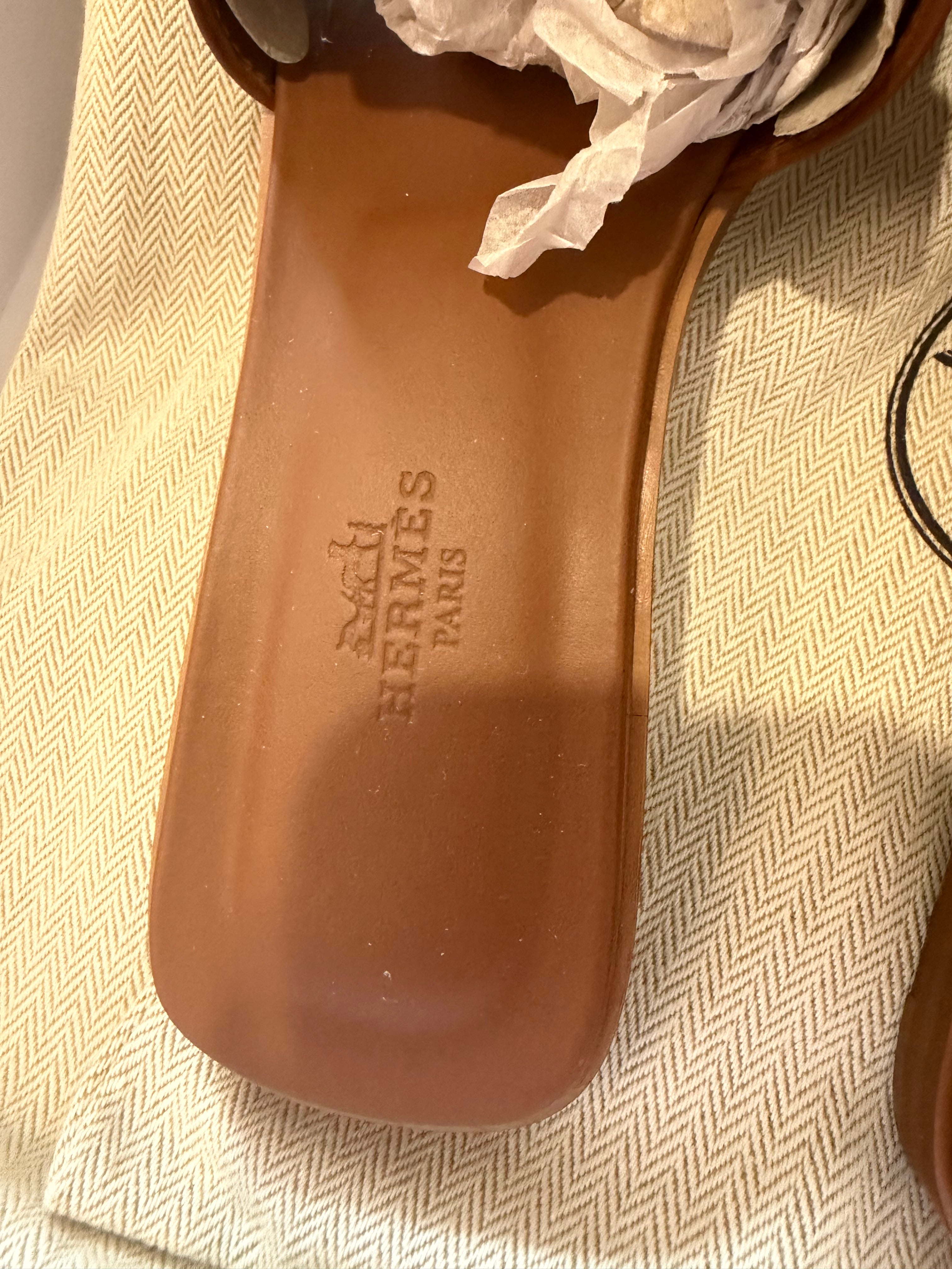 Sandali Hermès Oran gold