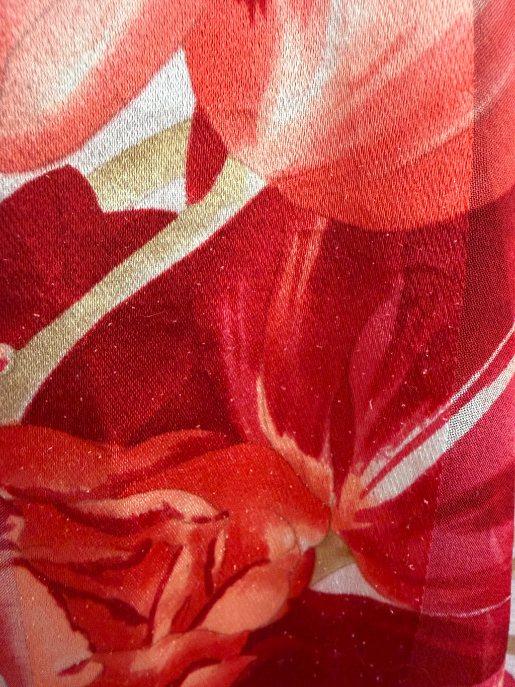 Foulard Valentino fiori rossi