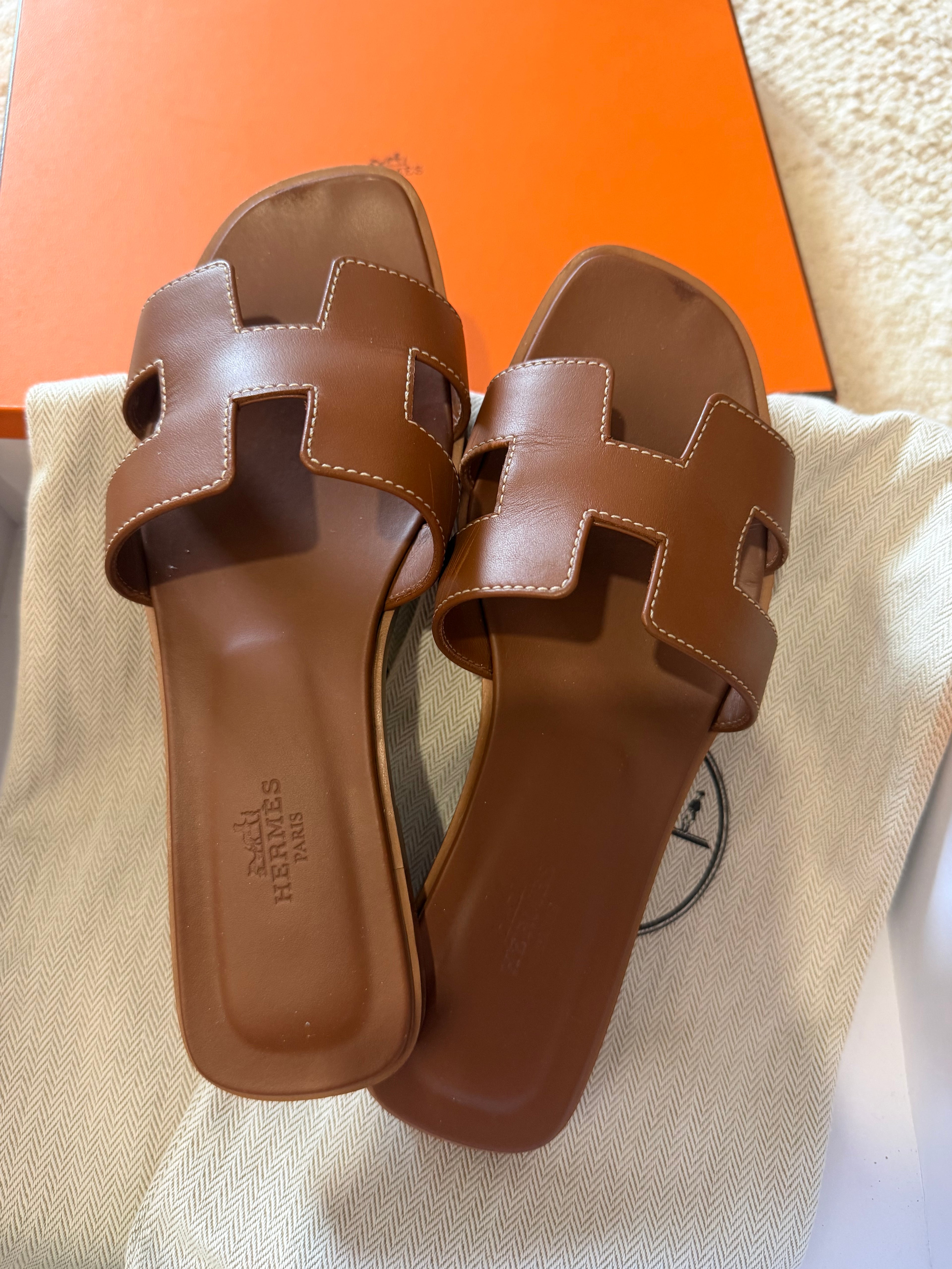 Sandali Hermès Oran gold