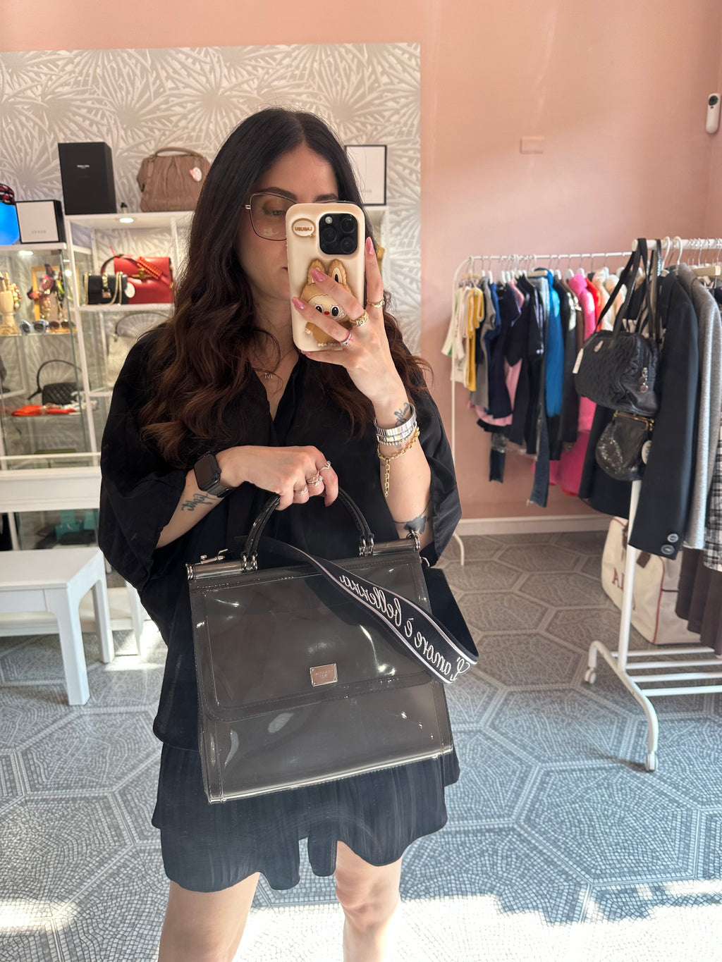 Borsa Miss Sicily Dolce e Gabbana grigia