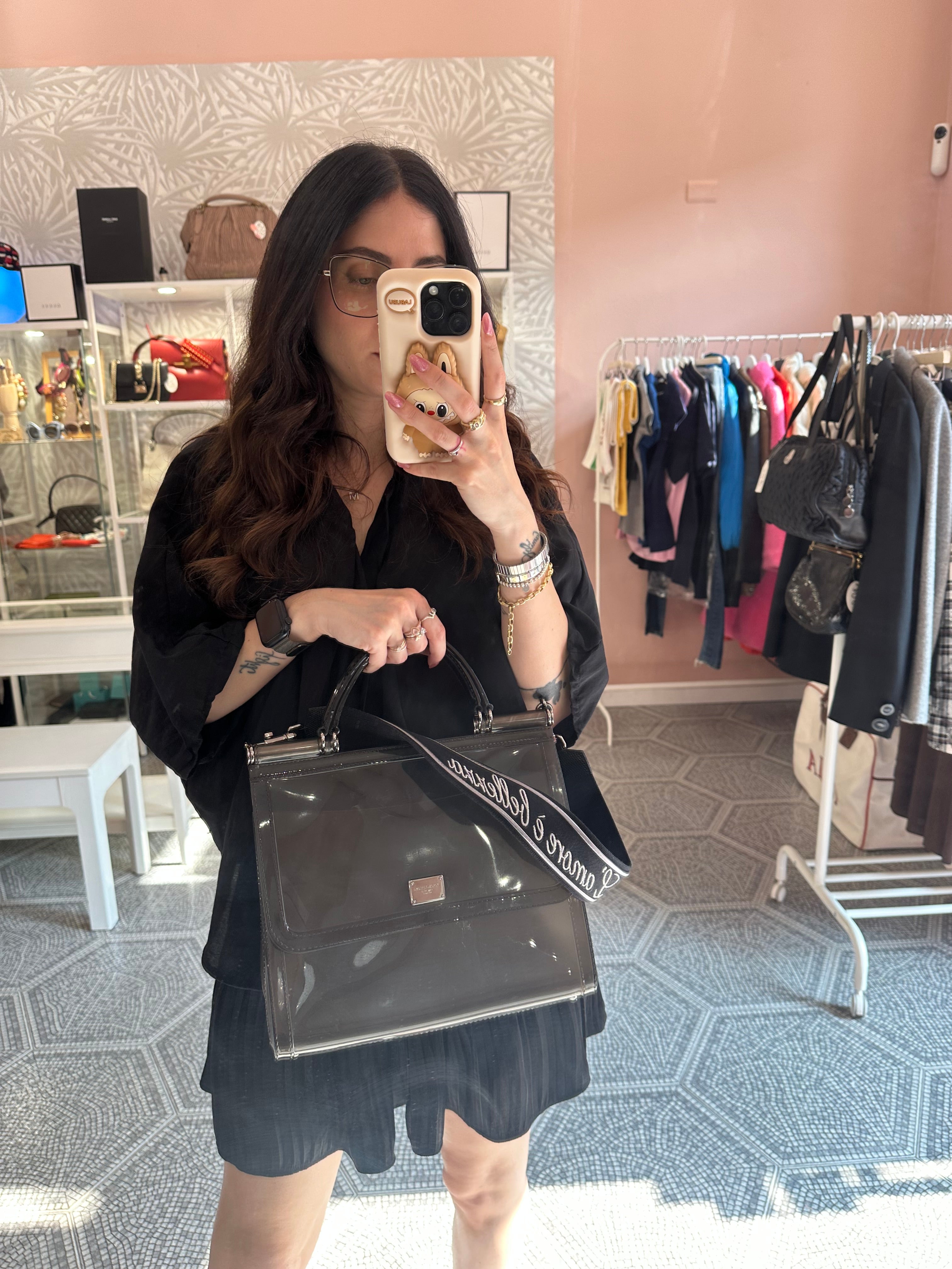 Borsa Miss Sicily Dolce e Gabbana grigia