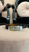 Cintura Coach nera/marrone