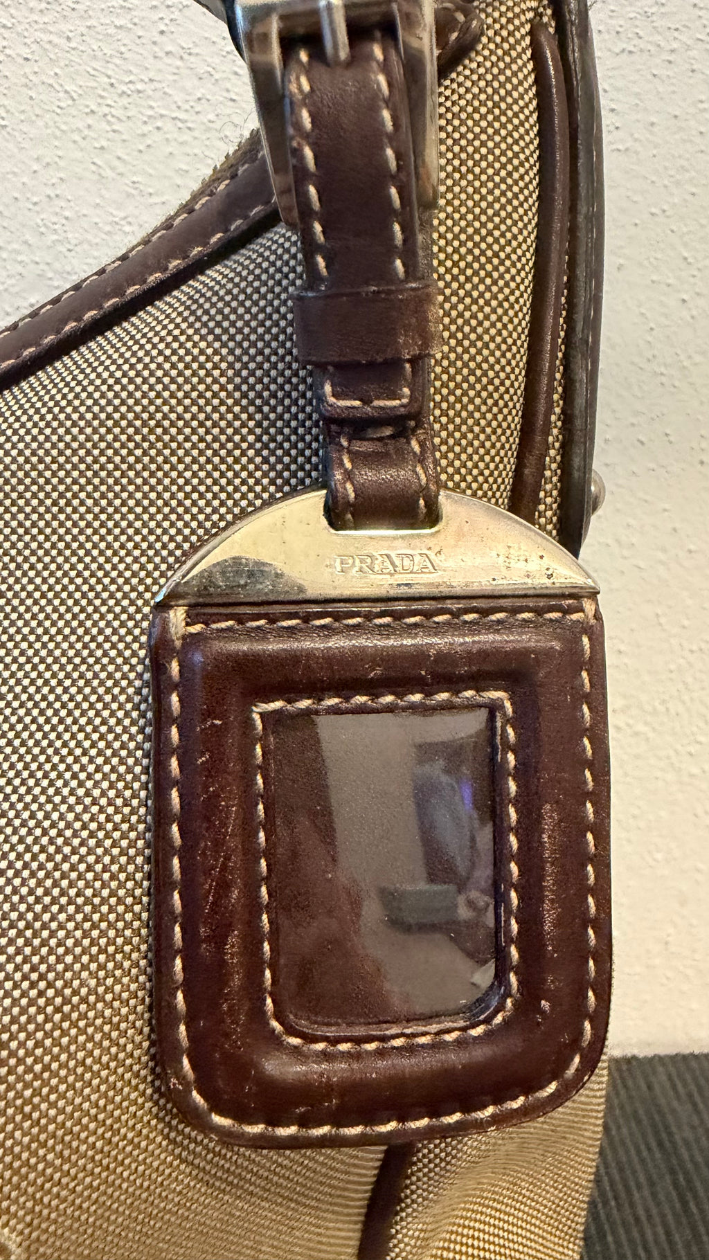 Borsa Prada Hobo marrone