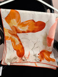Foulard Valentino fiori arancioni