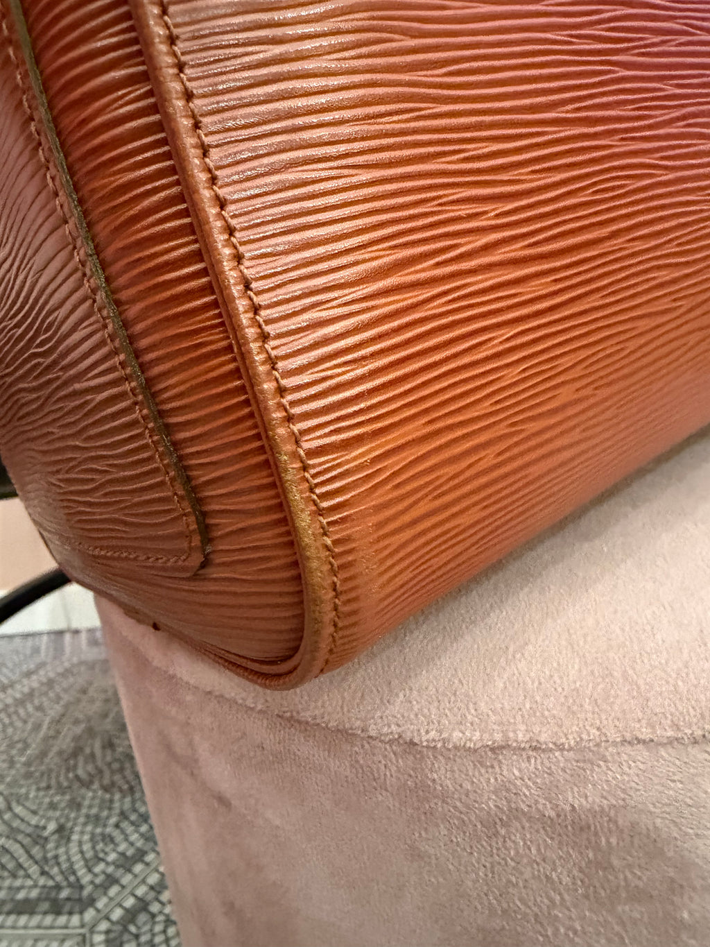 Borsa Louis Vuitton Speedy 30 pelle epi marrone