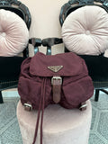 Zaino Prada nylon Borgogna