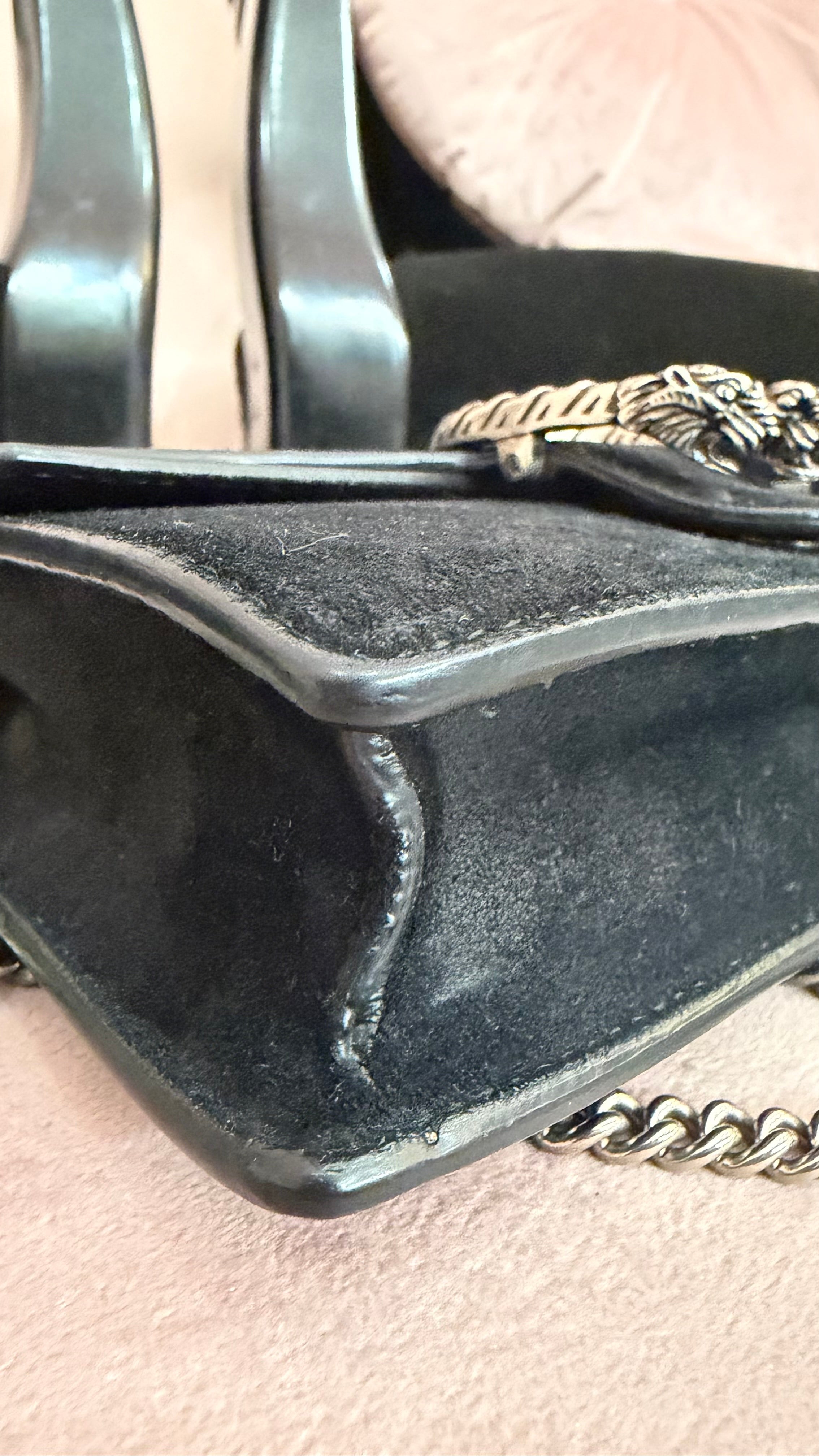 Borsa Gucci Dionysus mini suede nera