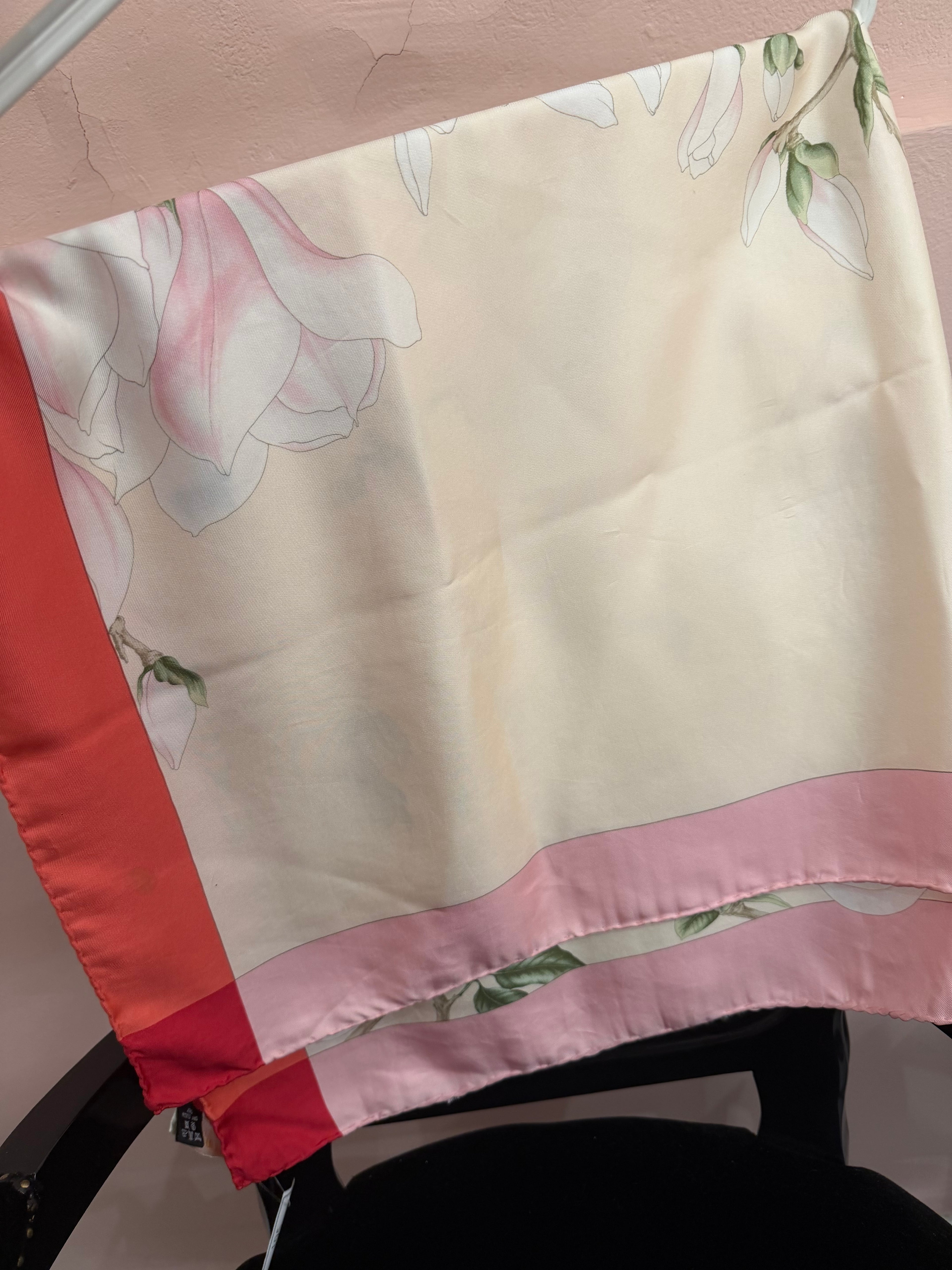 Foulard Valentino fiori rosa