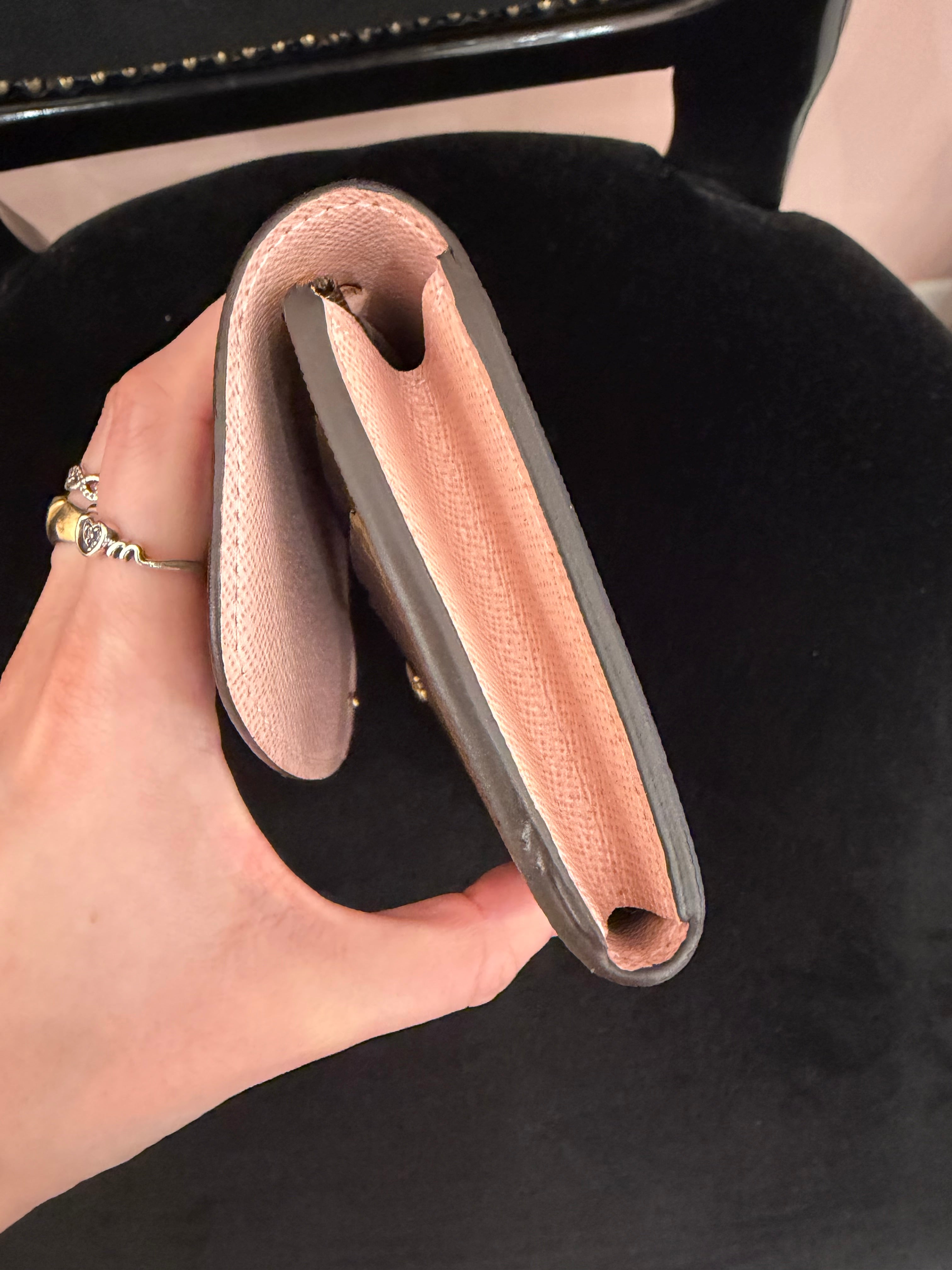 Portafoglio Louis Vuitton Emile rosa