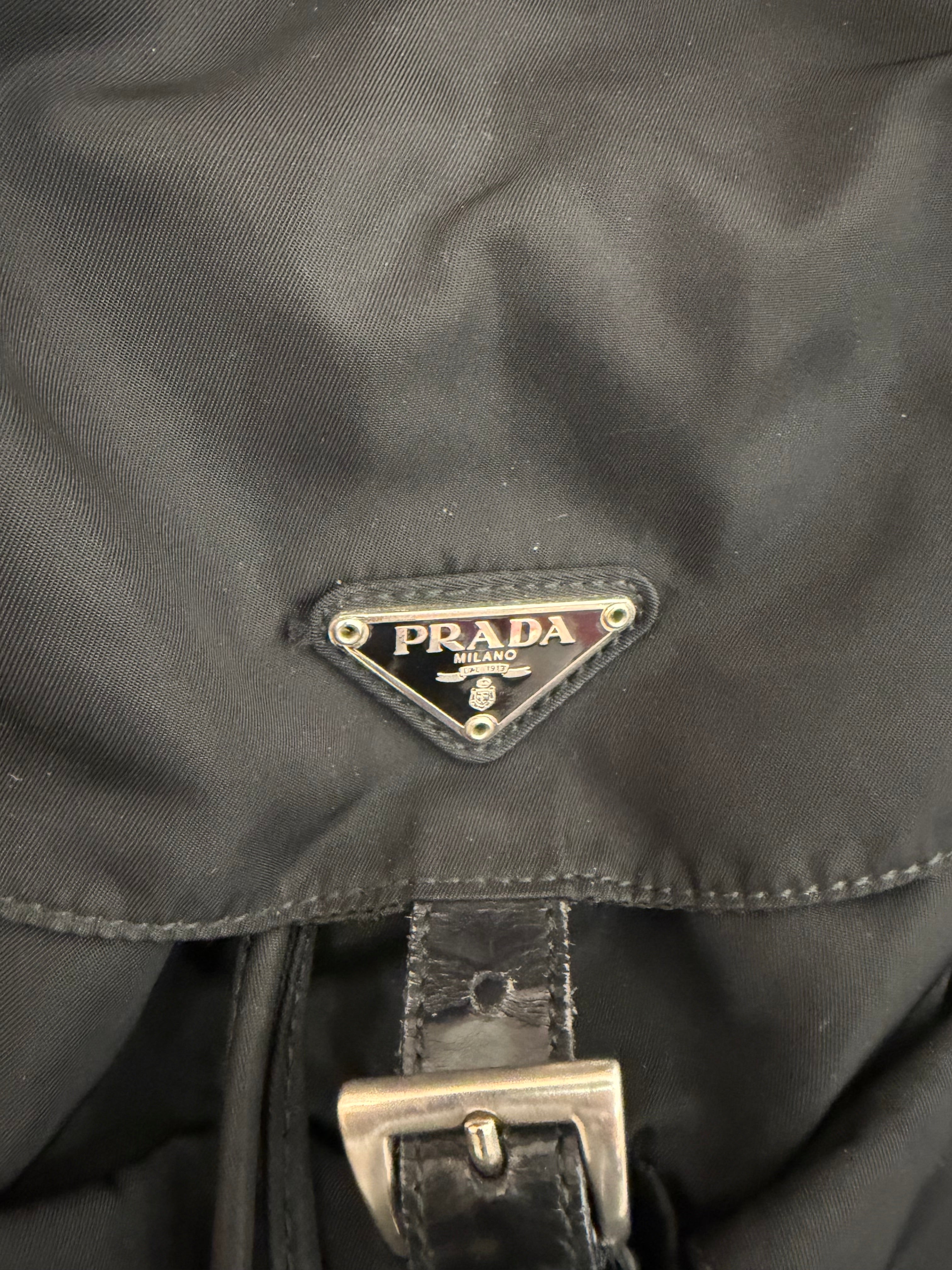 Zaino Prada nero nylon