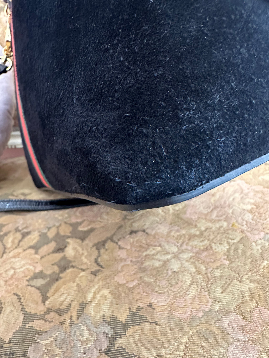 Borsa Gucci Ophidia medium black suede