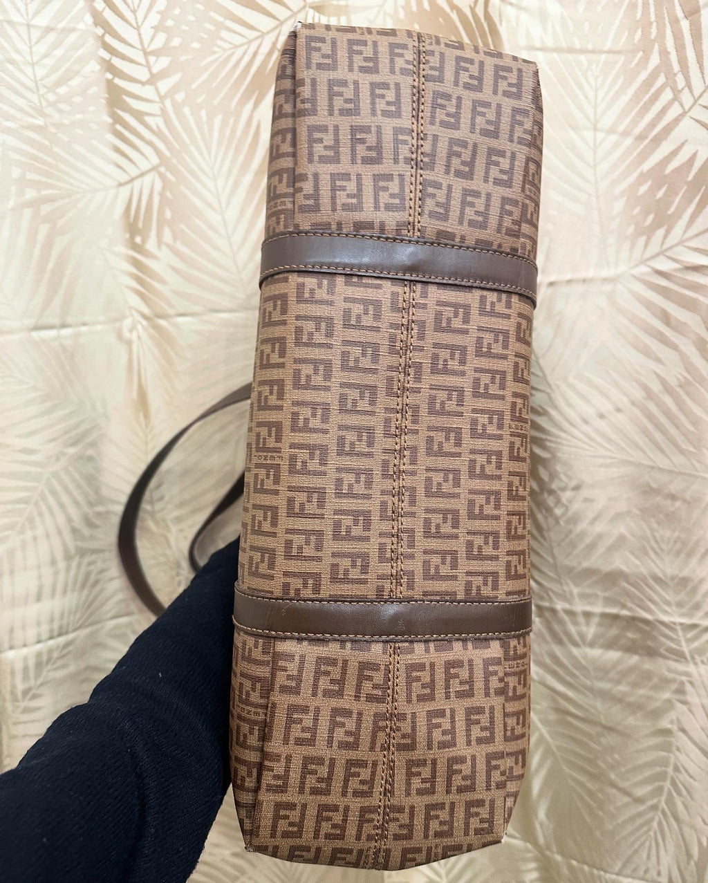 Borsa Shopper Fendi zucchino