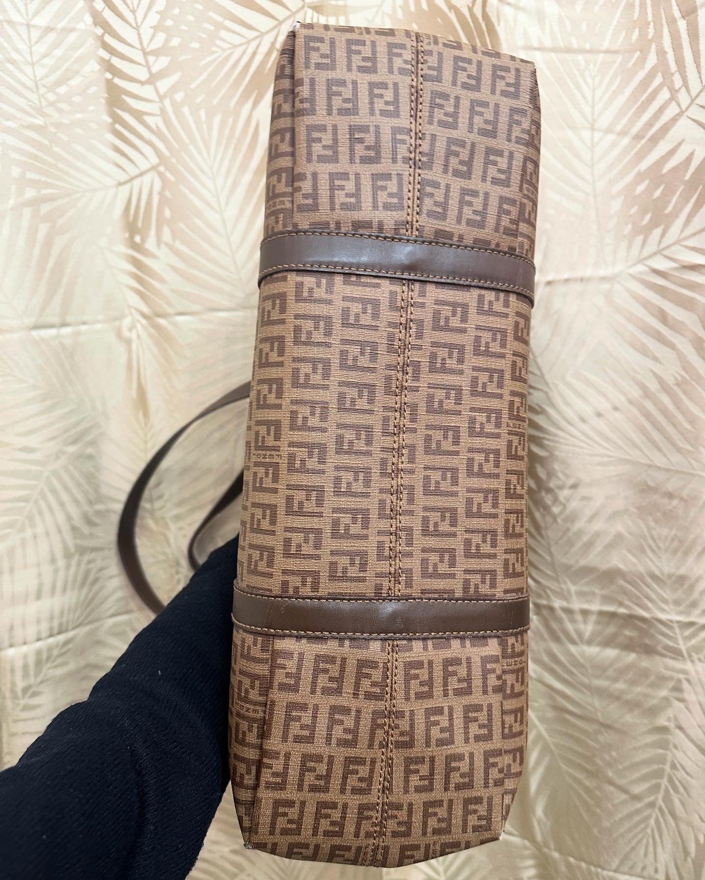 Borsa Shopper Fendi zucchino