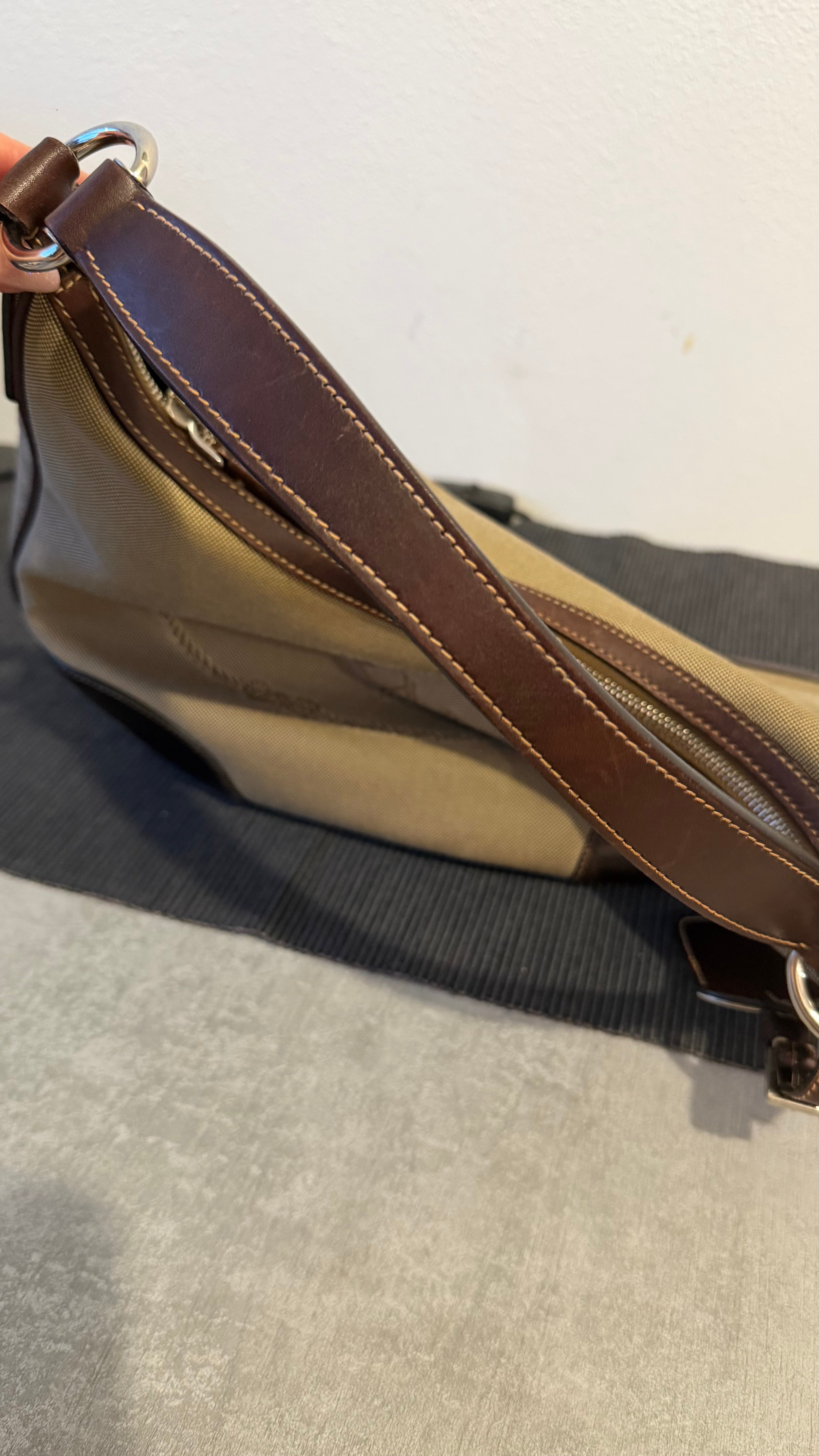 Borsa Prada Hobo marrone