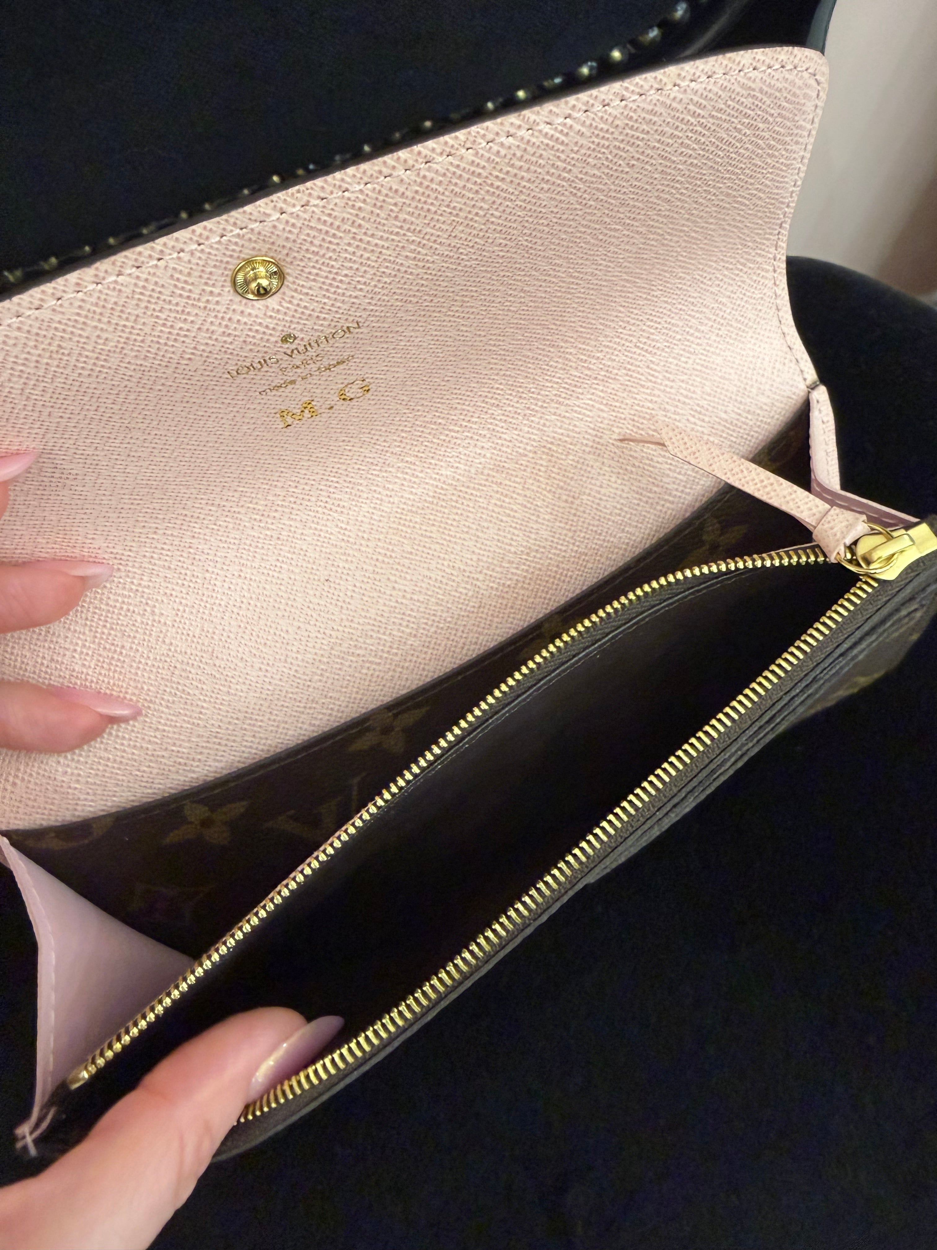 Portafoglio Louis Vuitton Emile rosa