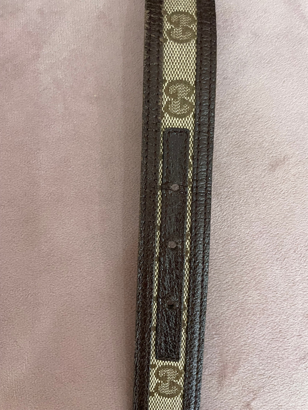 Cintura Gucci interlocking marrone