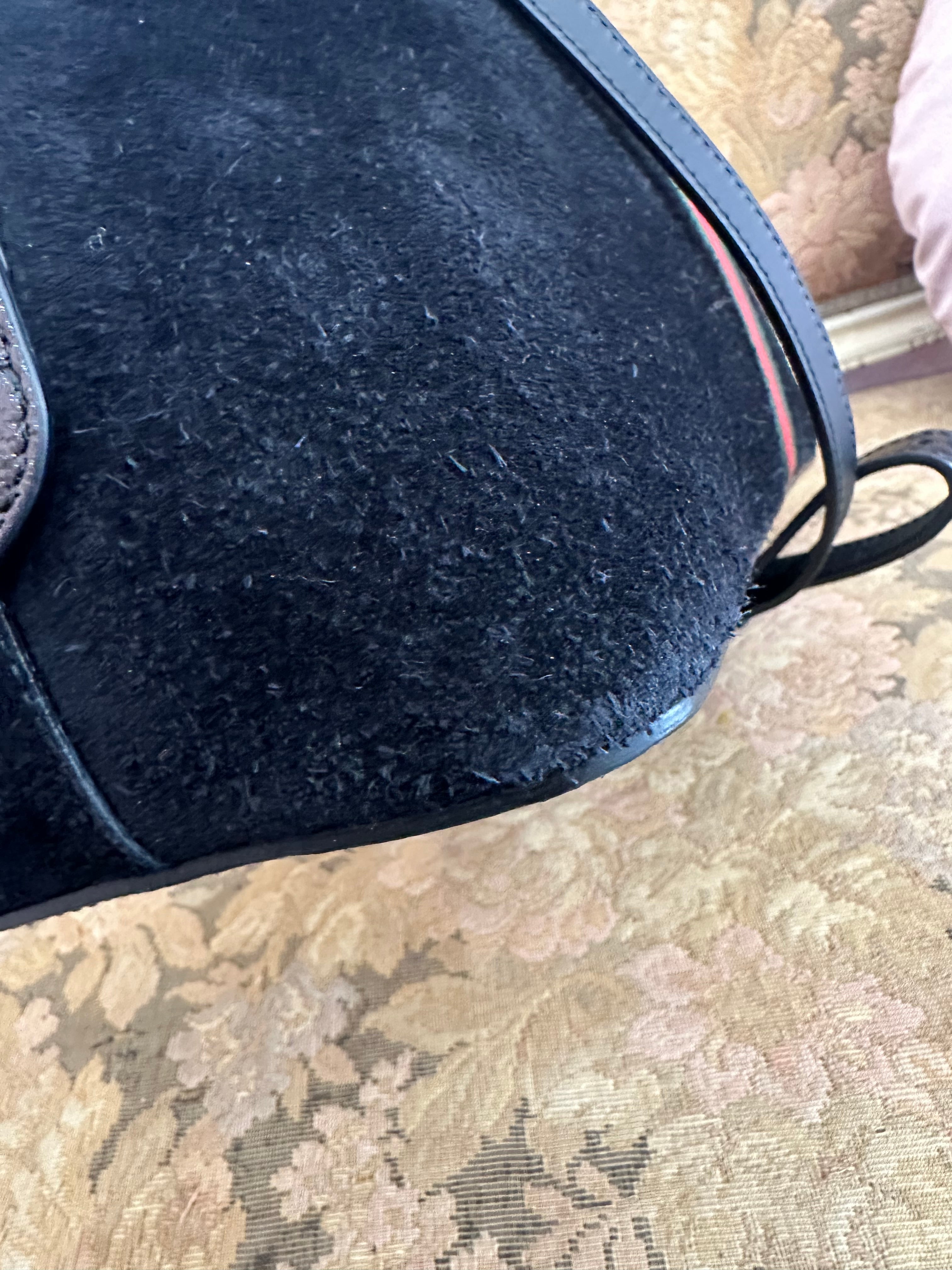 Borsa Gucci Ophidia medium black suede