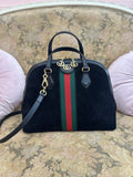 Borsa Gucci Ophidia medium black suede