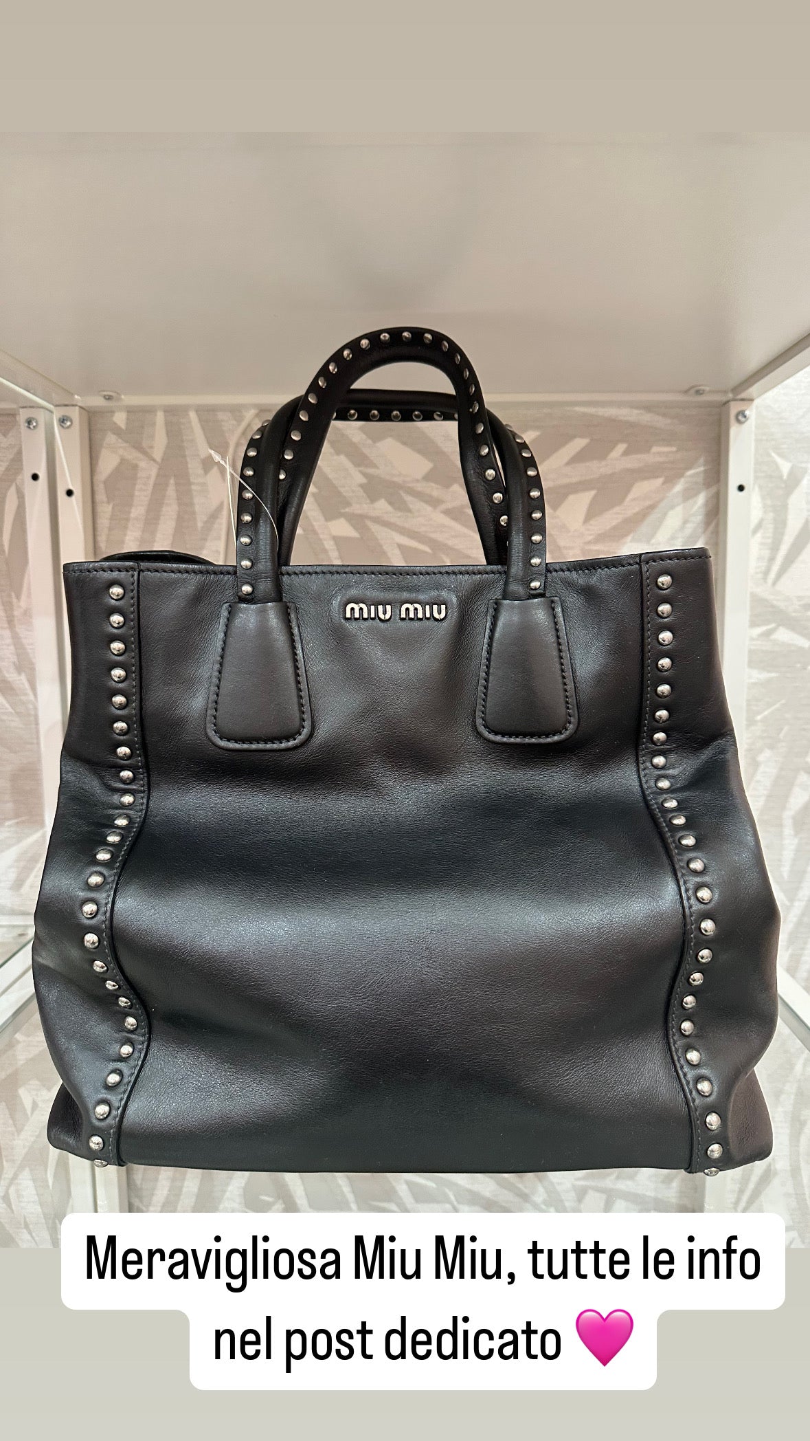 Borsa Miu Miu shopper tote