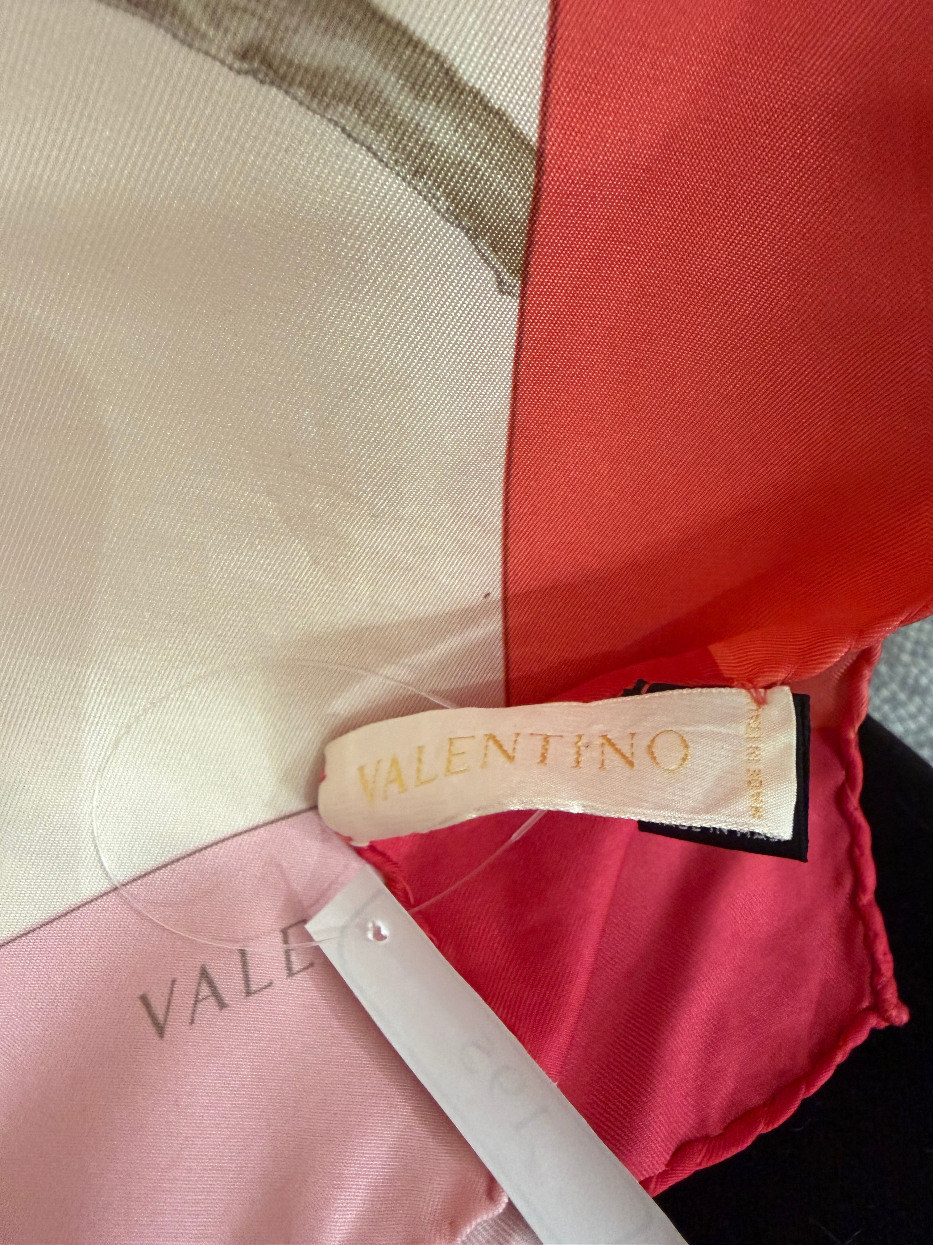 Foulard Valentino fiori rosa