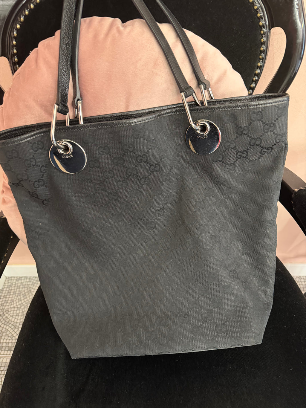Borsa Gucci eclipse vertical nera big size