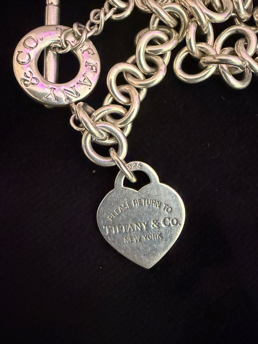 Collana Tiffany heart tag toggle