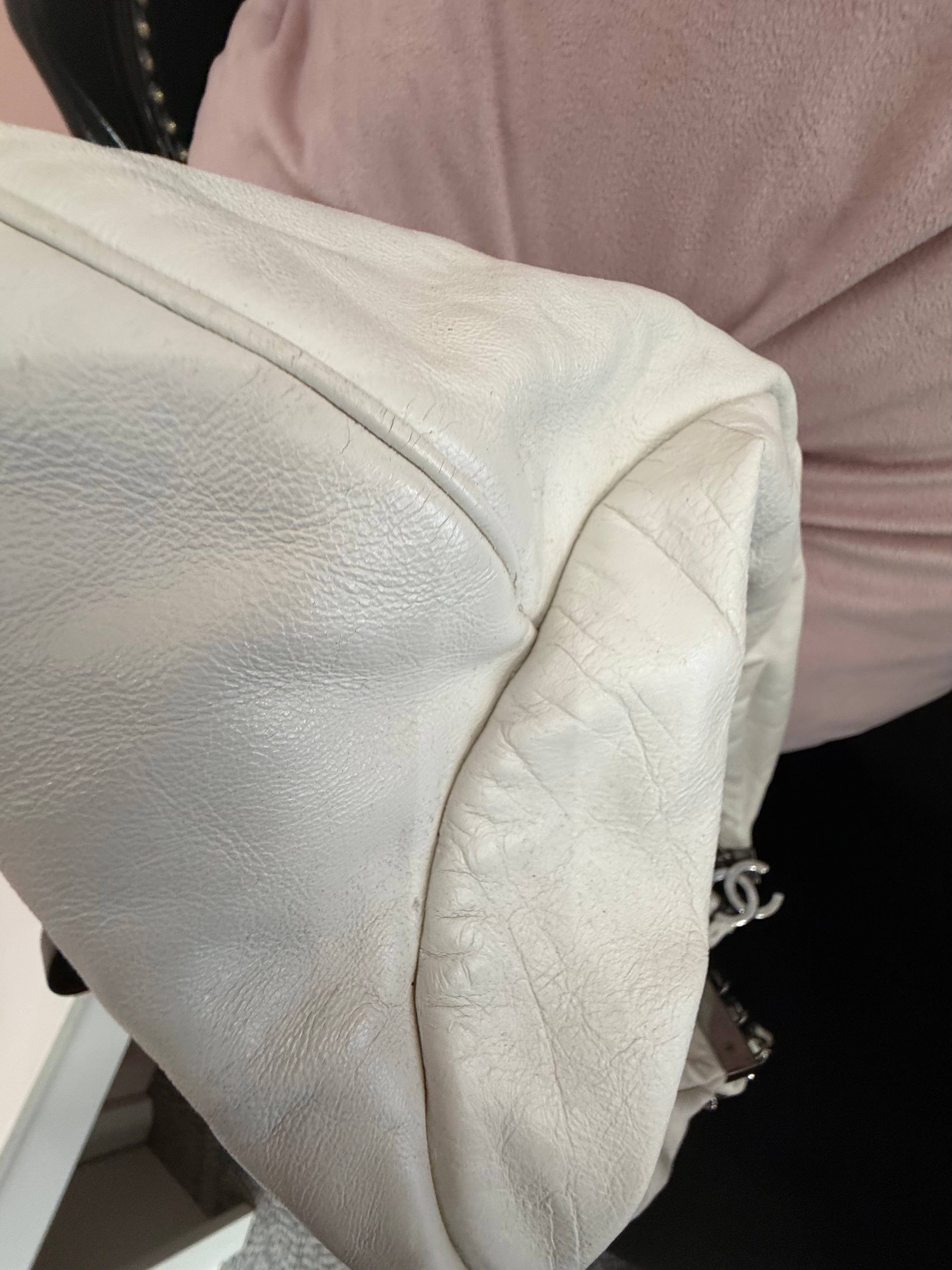 Borsa Chanel sac shopper bianca