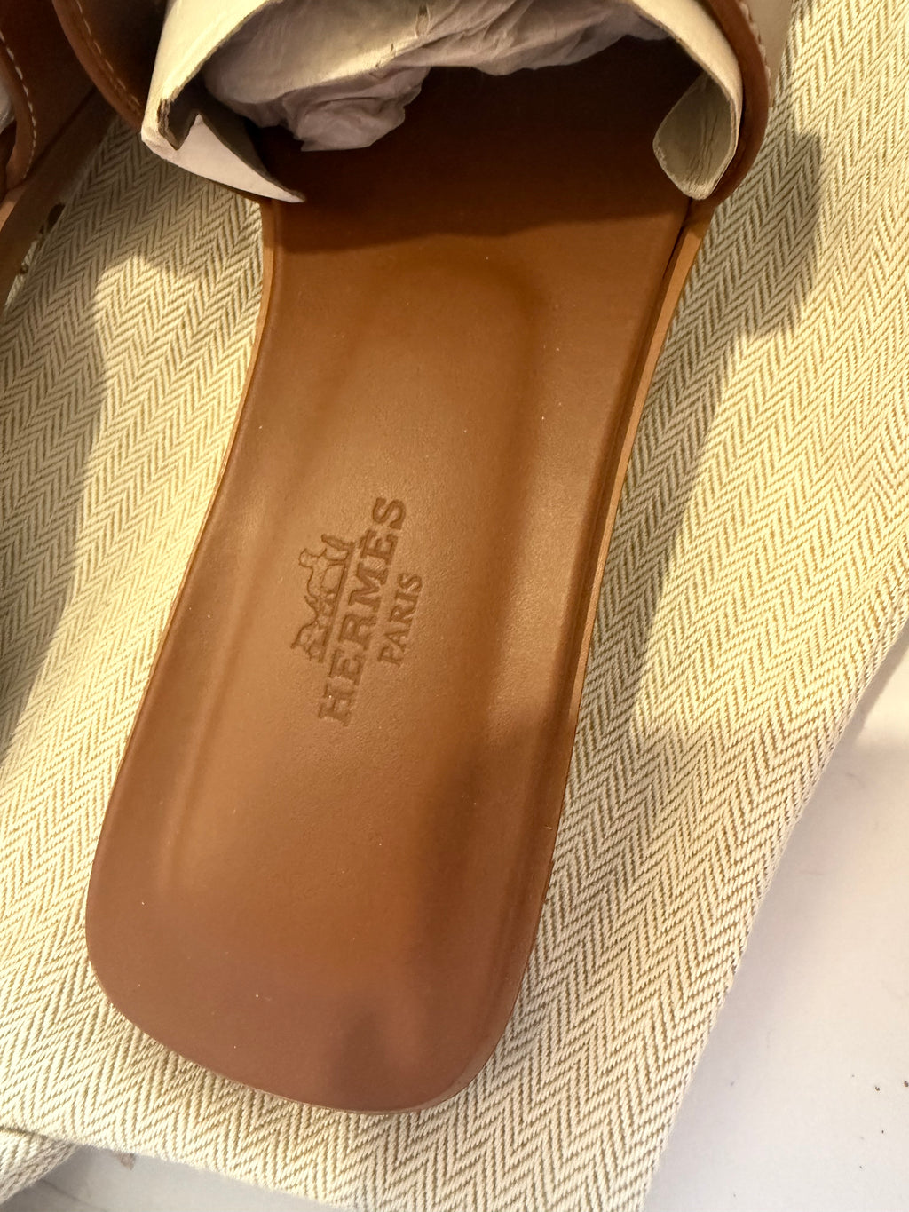 Sandali Hermès Oran gold