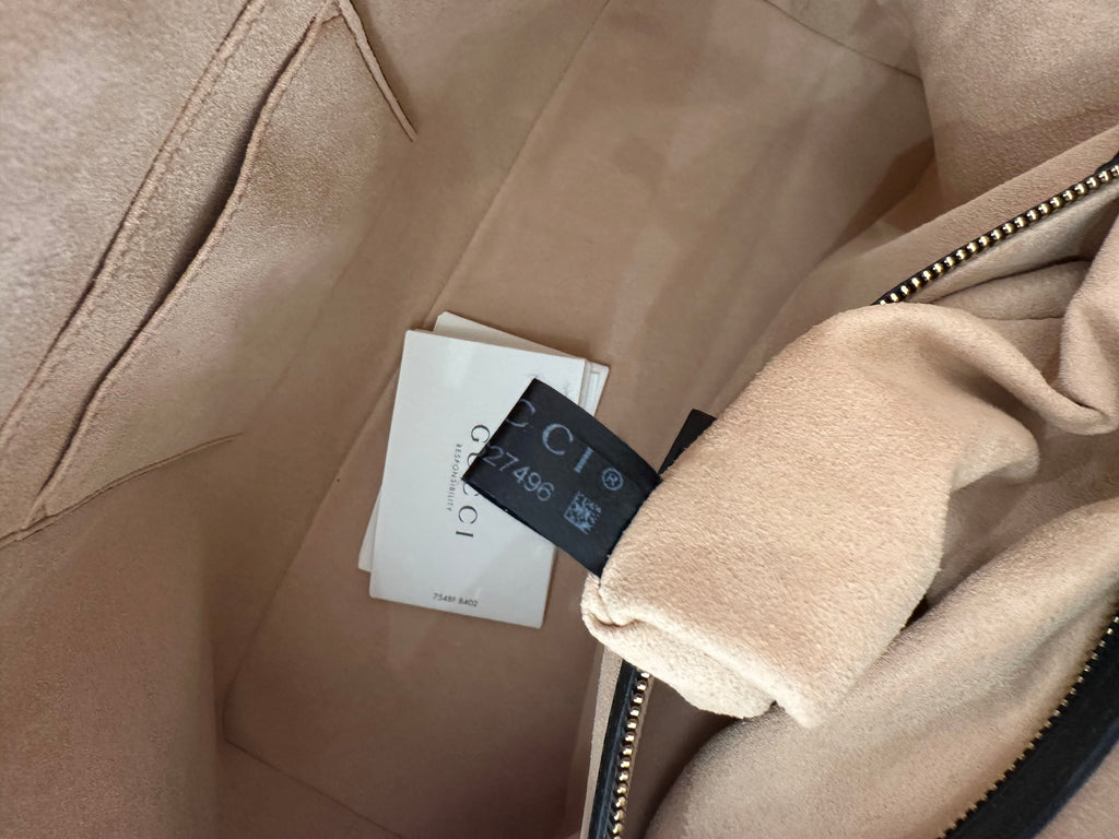 Borsa Gucci Ophidia medium black suede