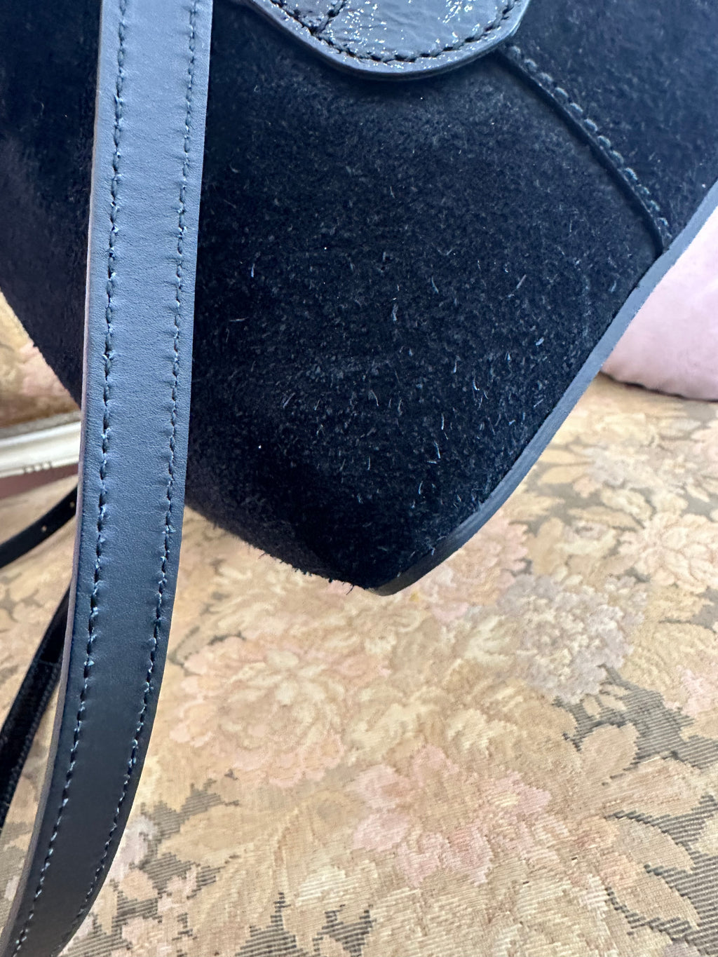 Borsa Gucci Ophidia medium black suede