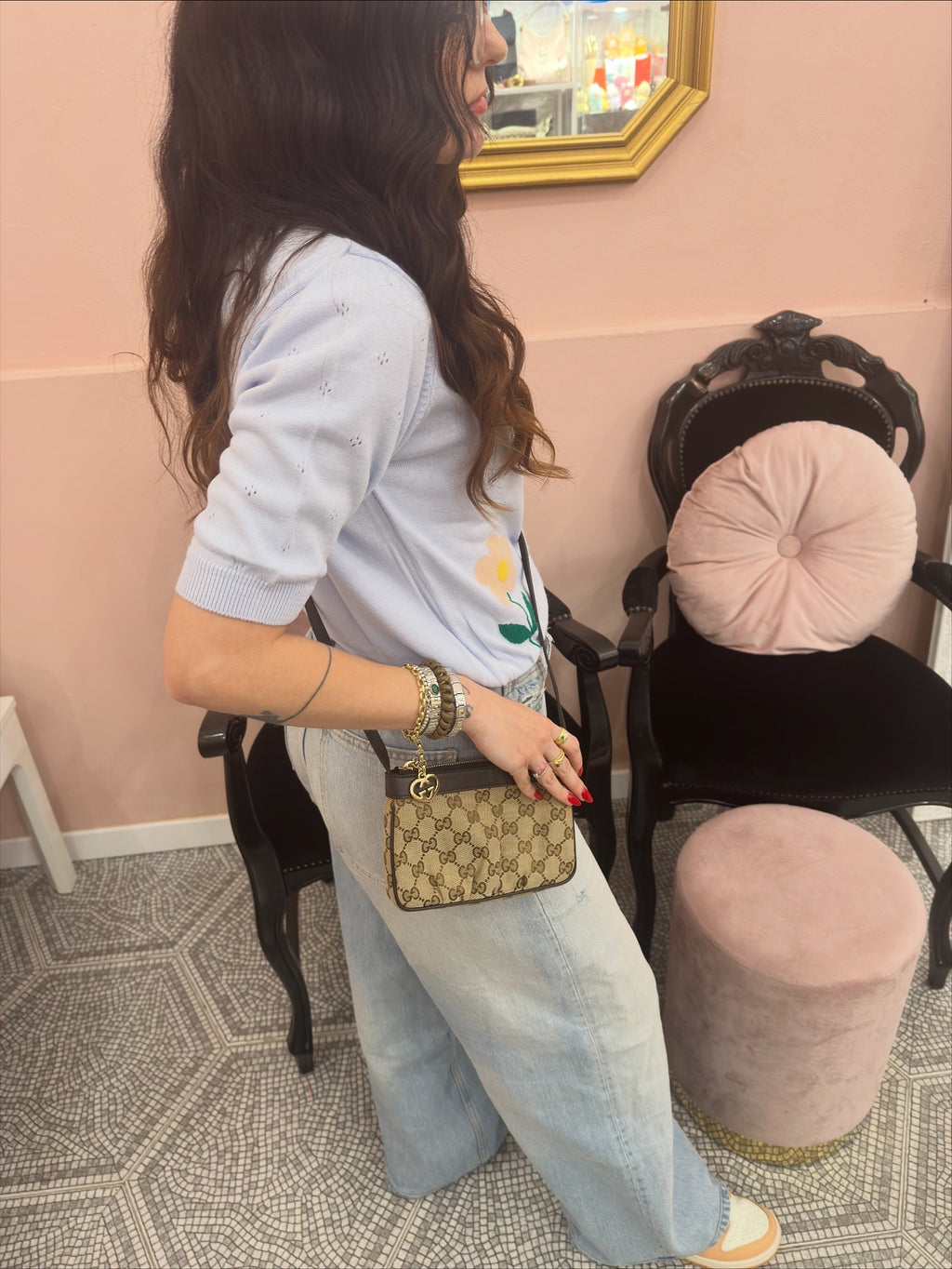 Borsa Gucci mini bag tracolla cuore
