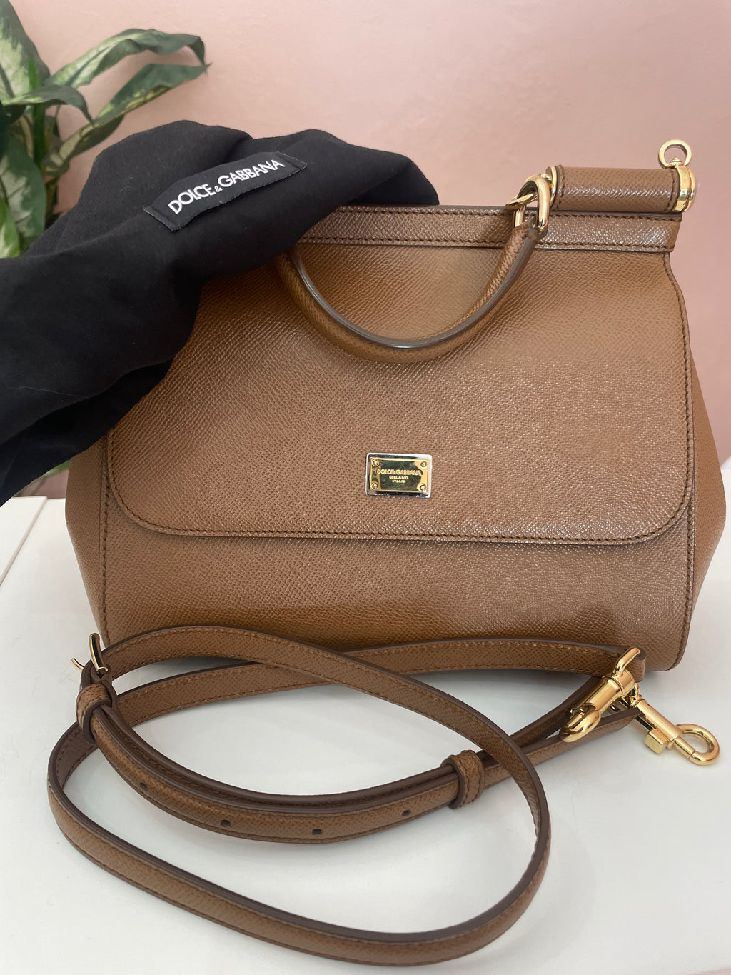 Borsa Miss Sicily medium marrone