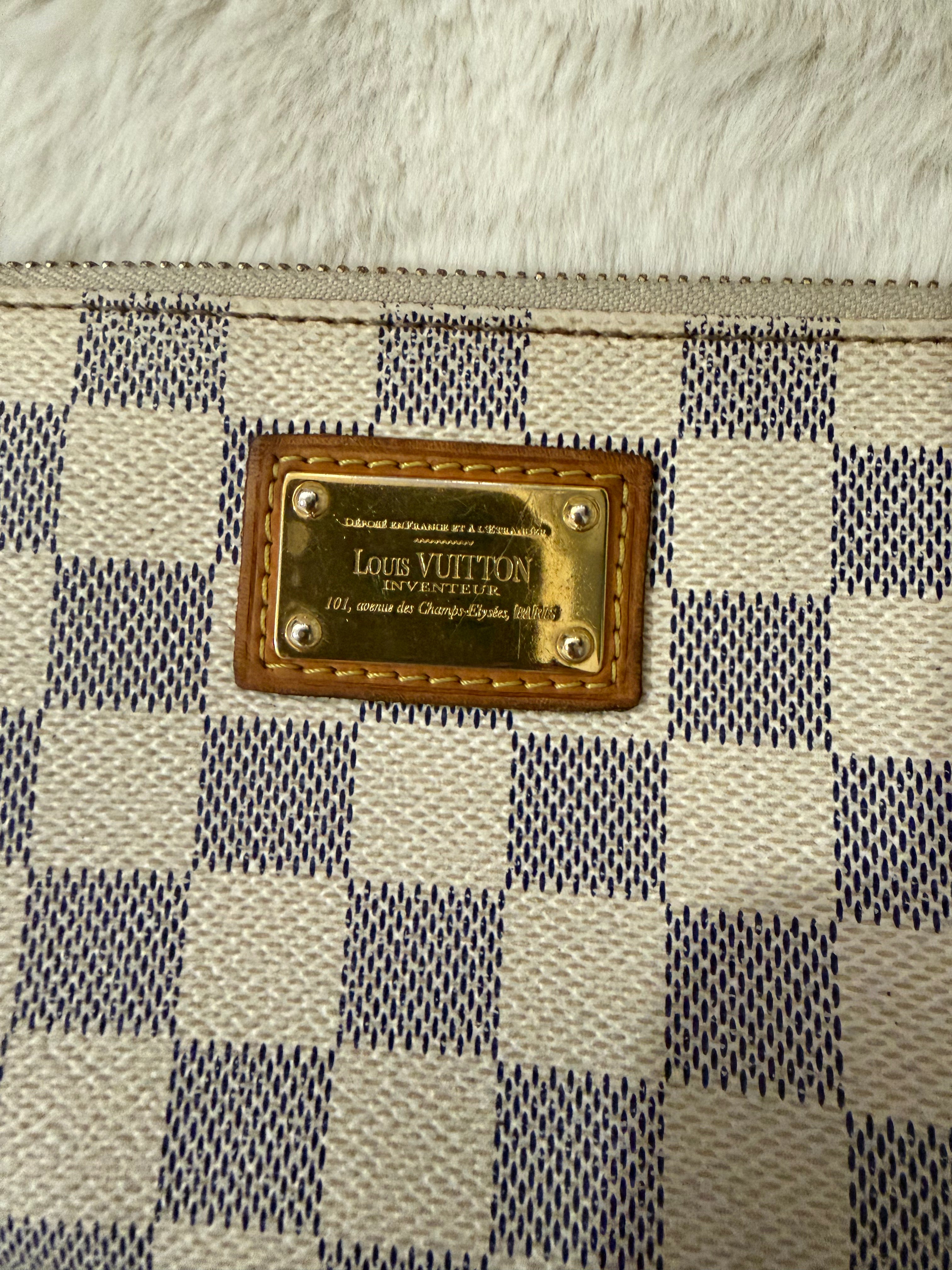 Pochette Louis Vuitton Milla damier azur