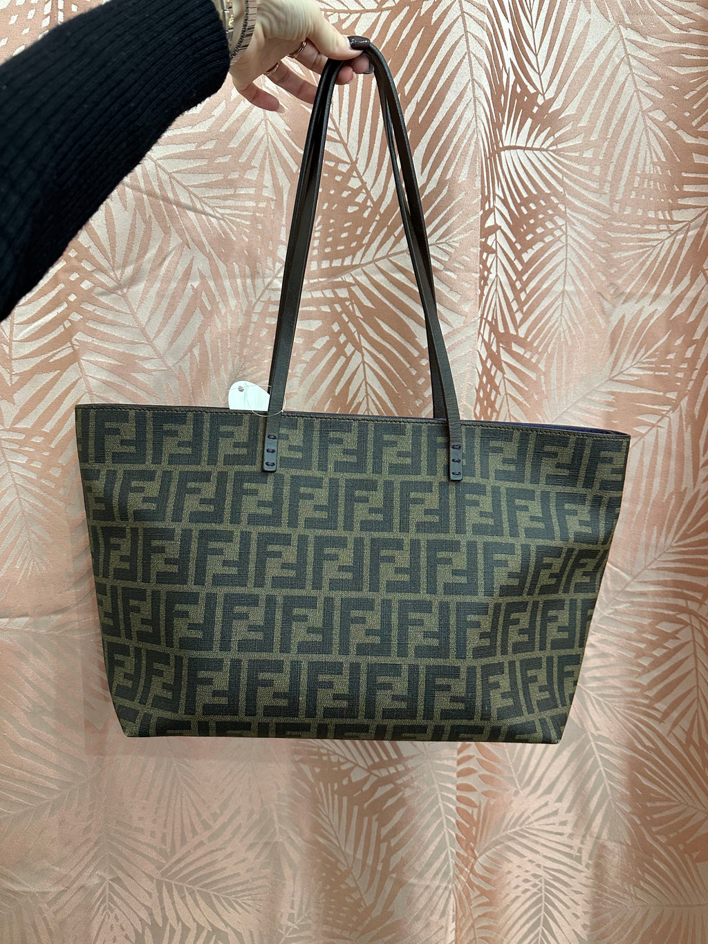 Borsa Fendi Roll tote FF zucca