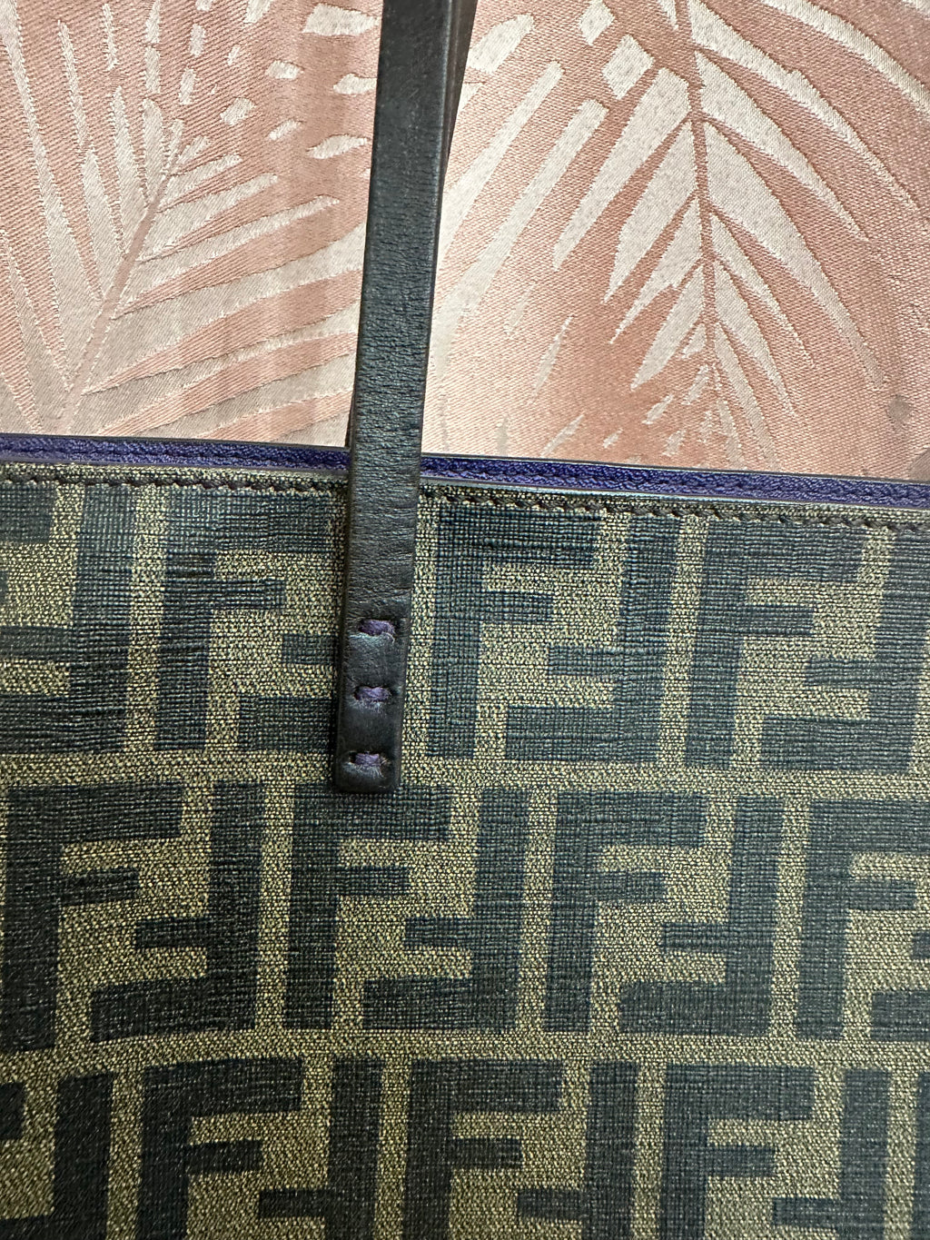 Borsa Fendi Roll tote FF zucca