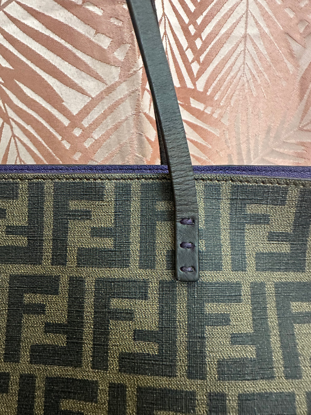 Borsa Fendi Roll tote FF zucca