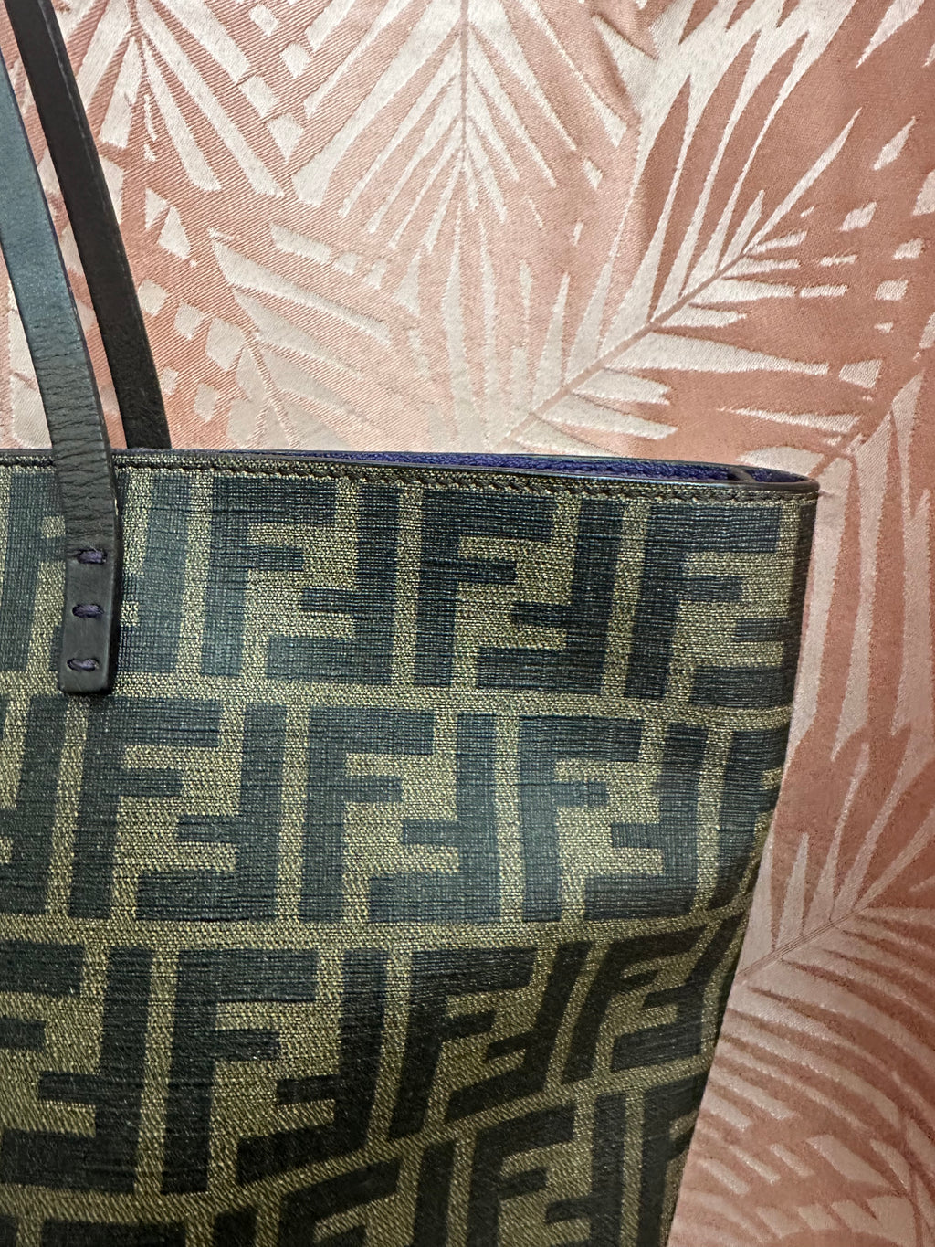 Borsa Fendi Roll tote FF zucca