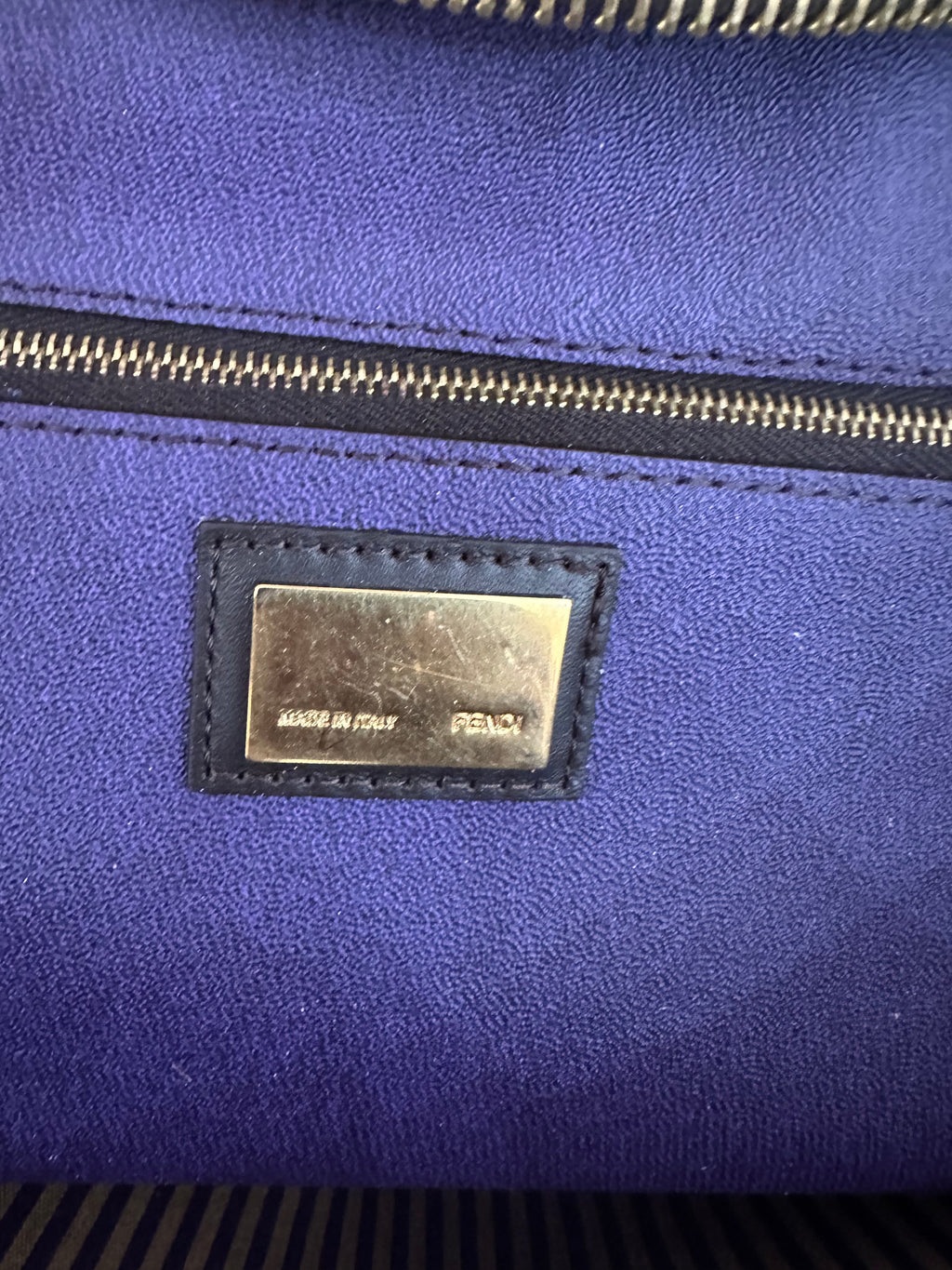 Borsa Fendi Roll tote FF zucca