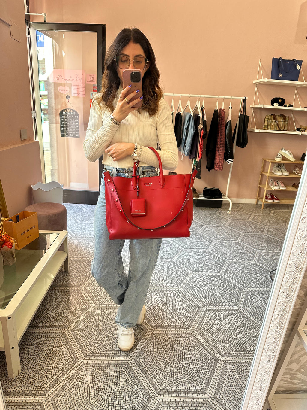 Borsa Prada shopper tote
