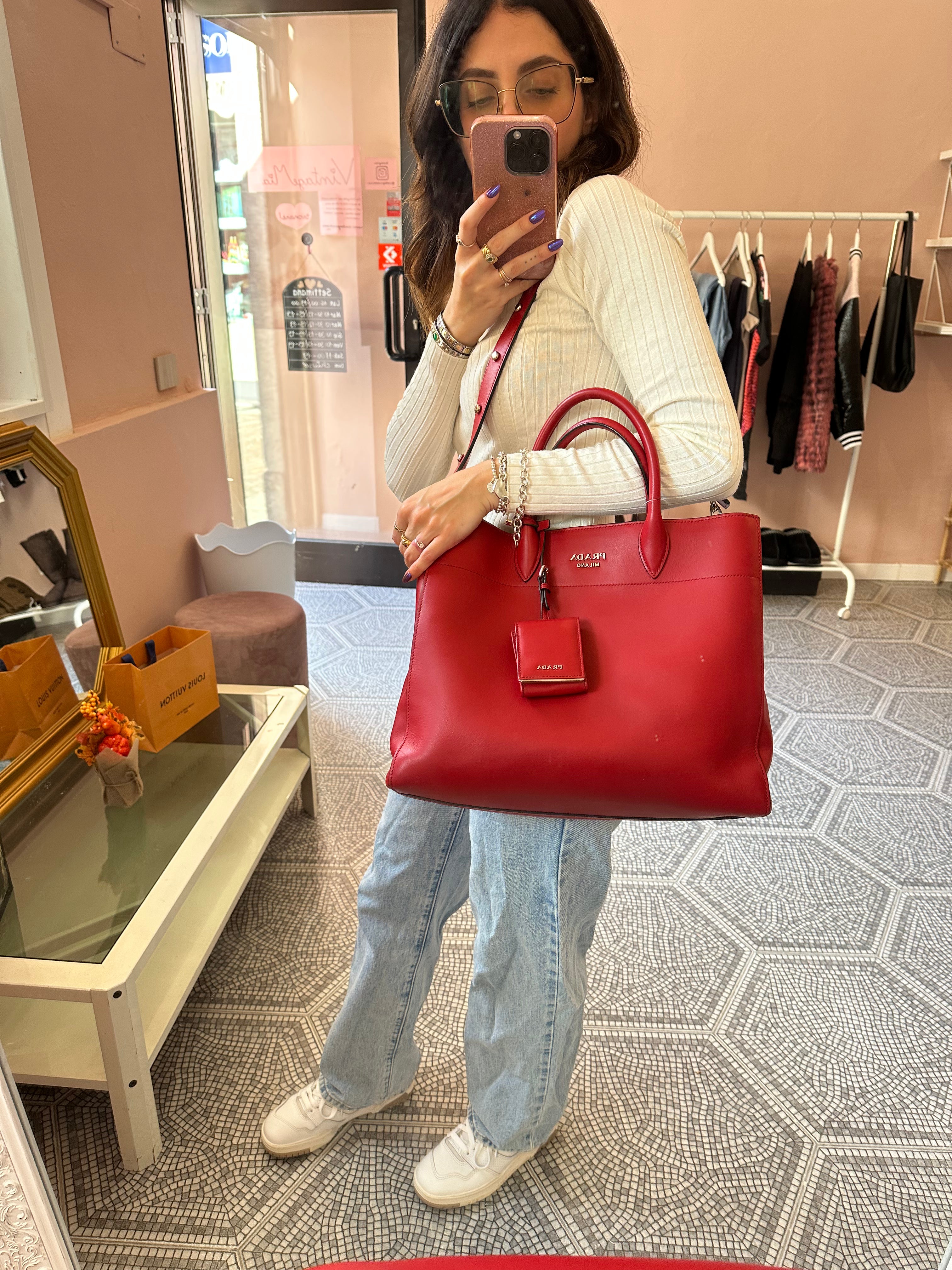 Borsa Prada shopper tote