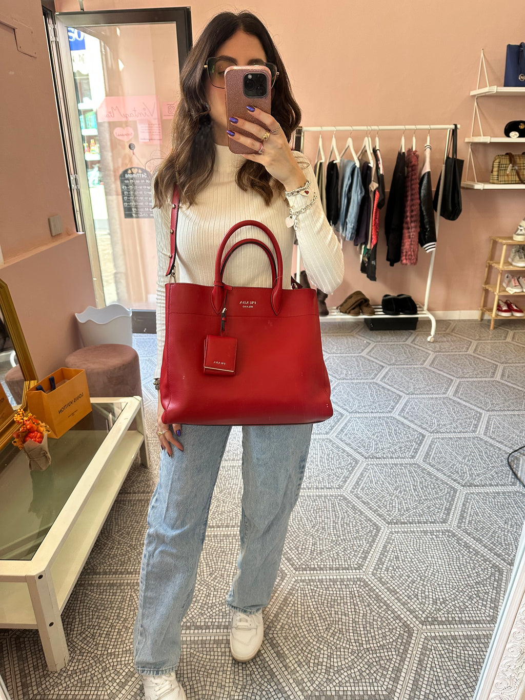Borsa Prada shopper tote