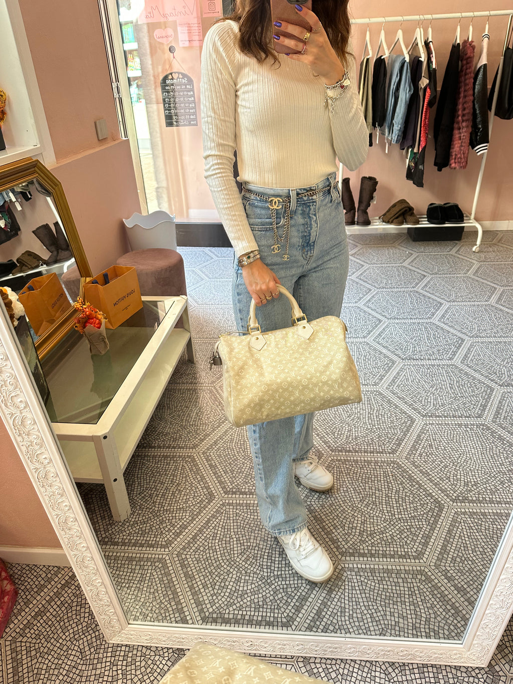 Borsa Louis Vuitton Speedy 30 mini lin