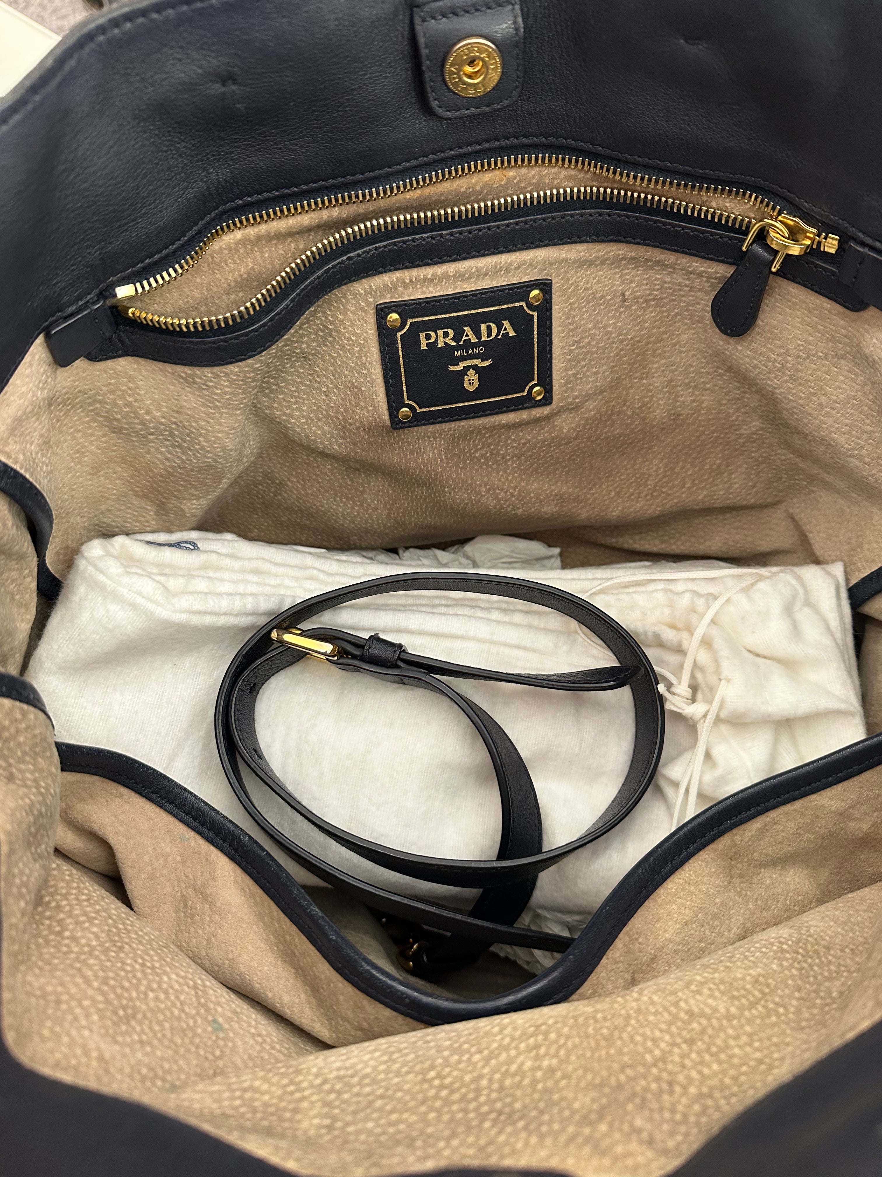 Borsa Prada Two Way shopper